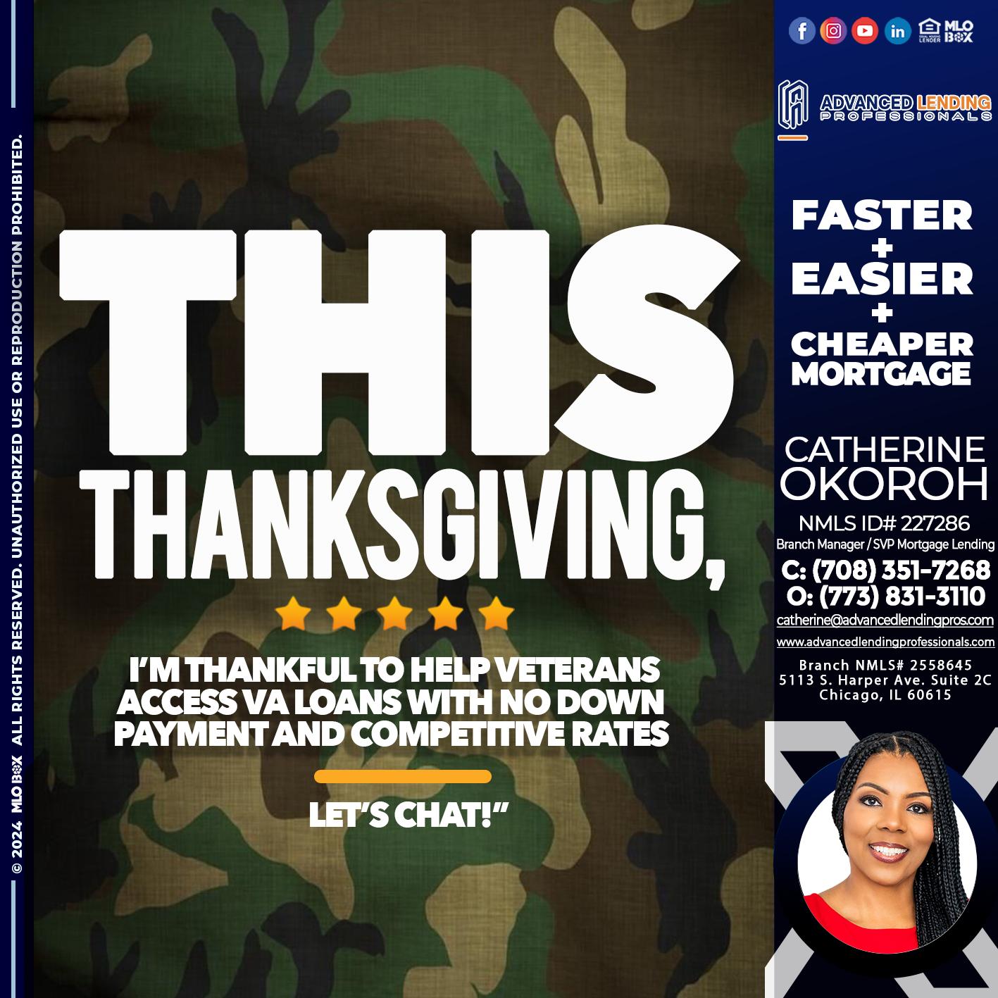 THIS THANKSGIVING -  Advanced Lending Professionals -Branch Manager