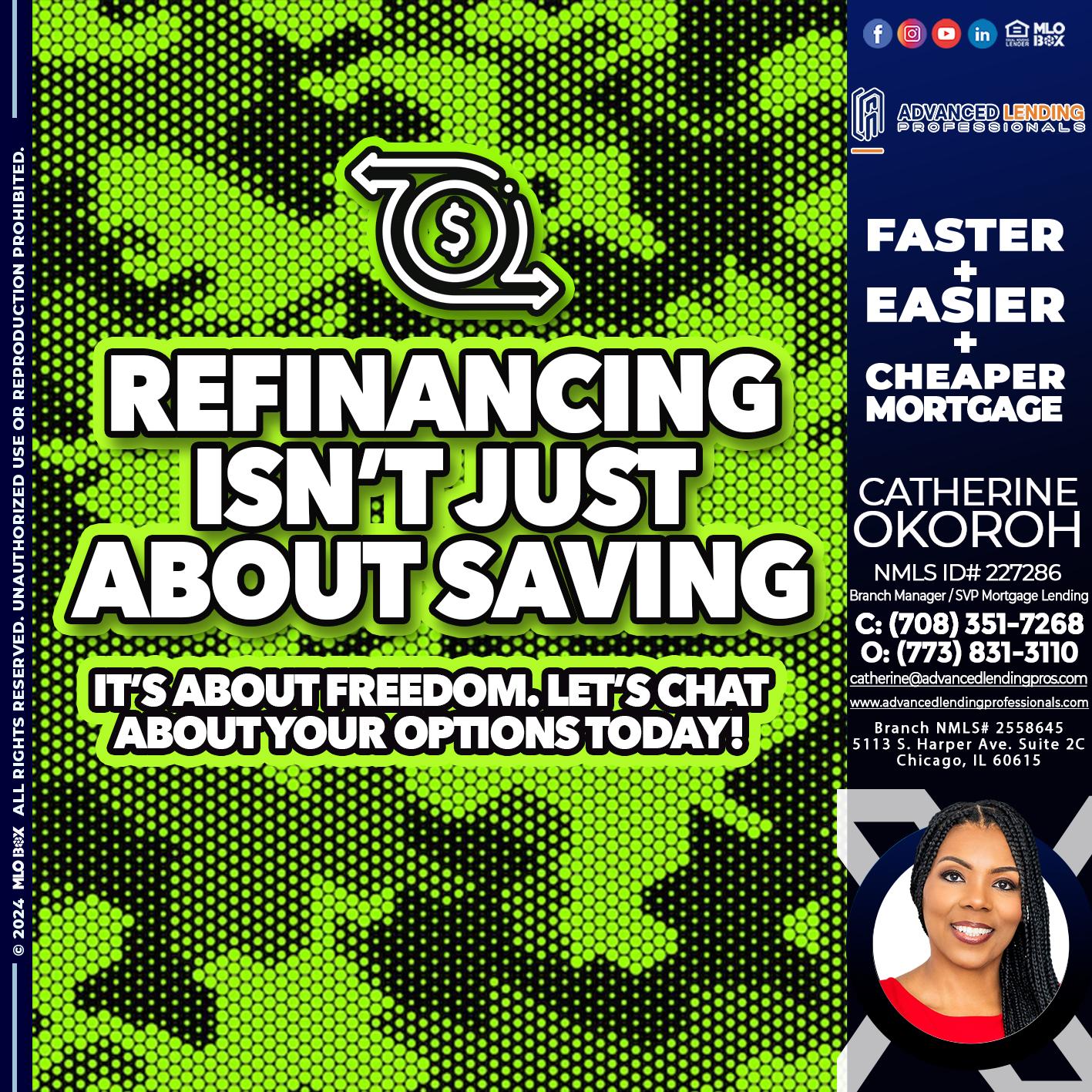 REFINANCING -  Advanced Lending Professionals -Branch Manager