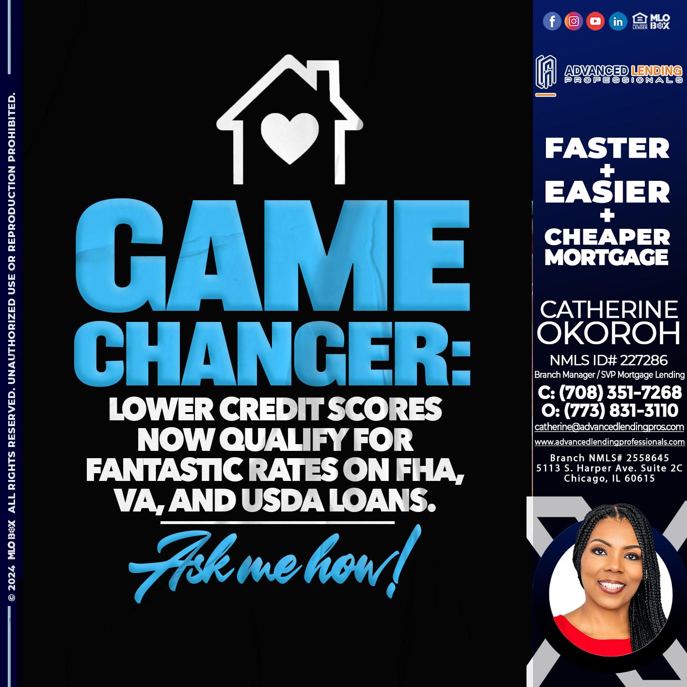 GAME CHANGER -  Advanced Lending Professionals -Branch Manager