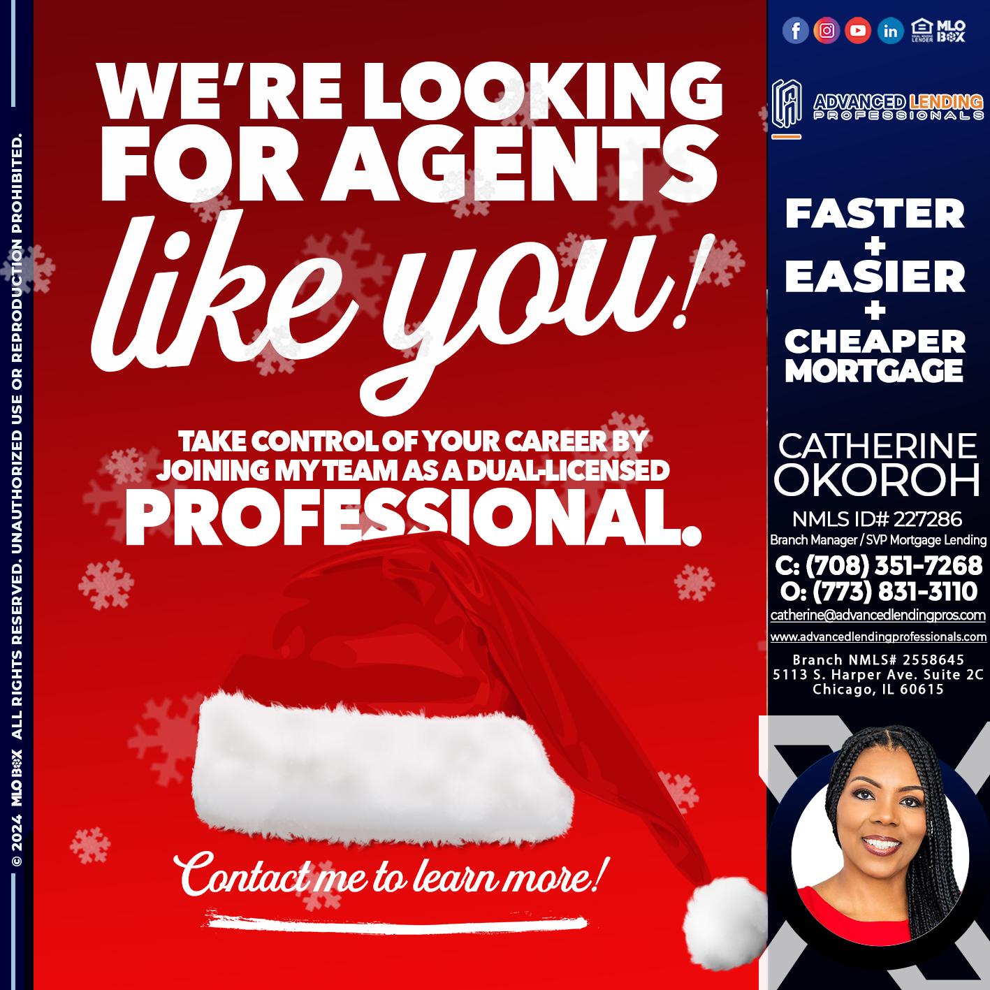 we are looking for -  Advanced Lending Professionals -Branch Manager