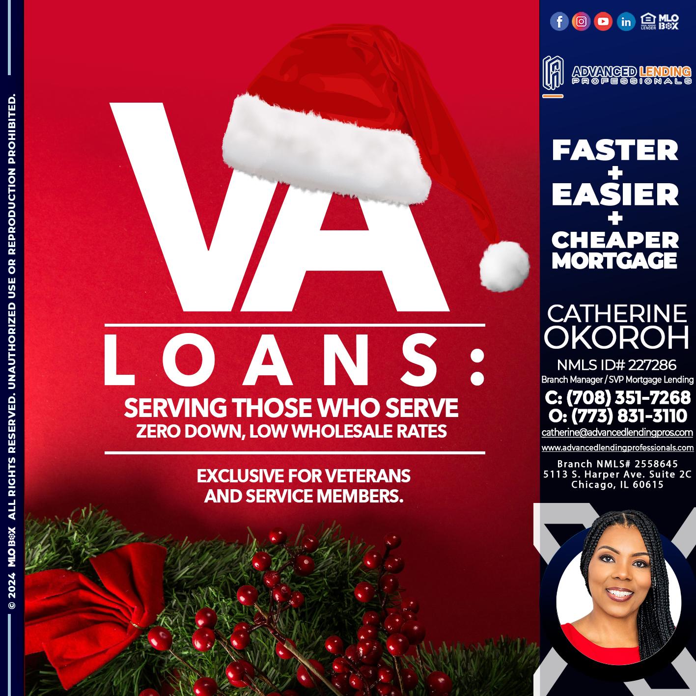 VA LOANS -  Advanced Lending Professionals -Branch Manager