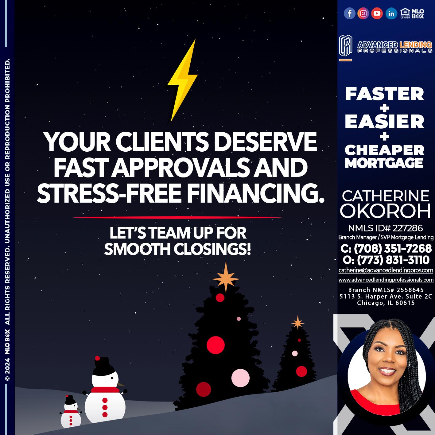 YOUR CLIENTS -  Advanced Lending Professionals -Branch Manager
