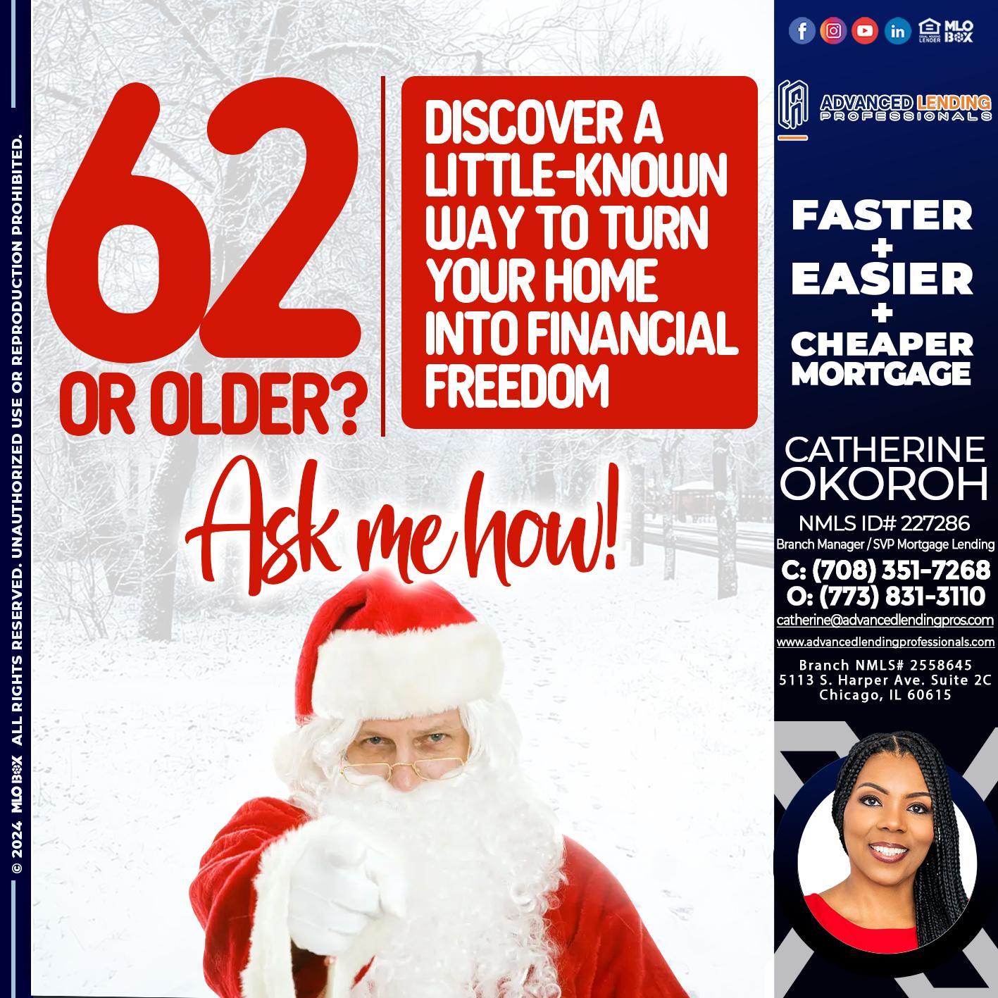 62 OR OLDER -  Advanced Lending Professionals -Branch Manager