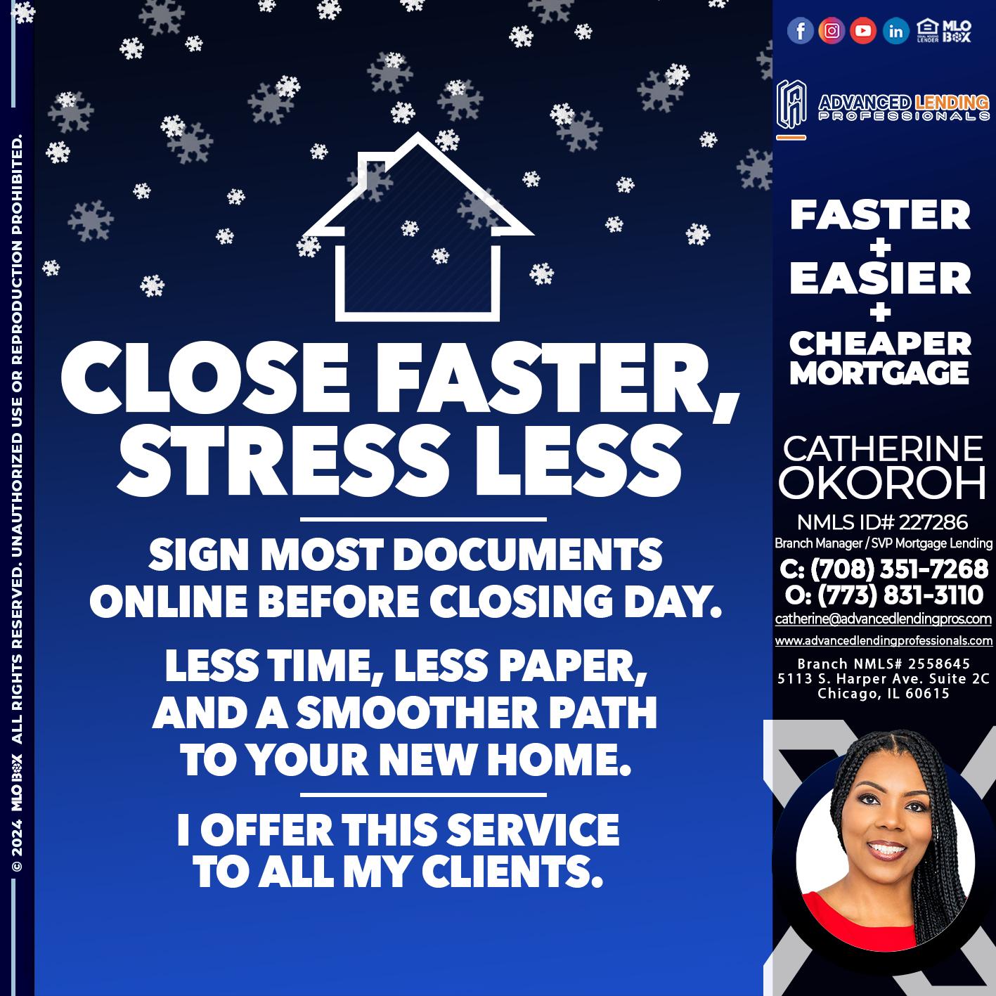 close faster -  Advanced Lending Professionals -Branch Manager