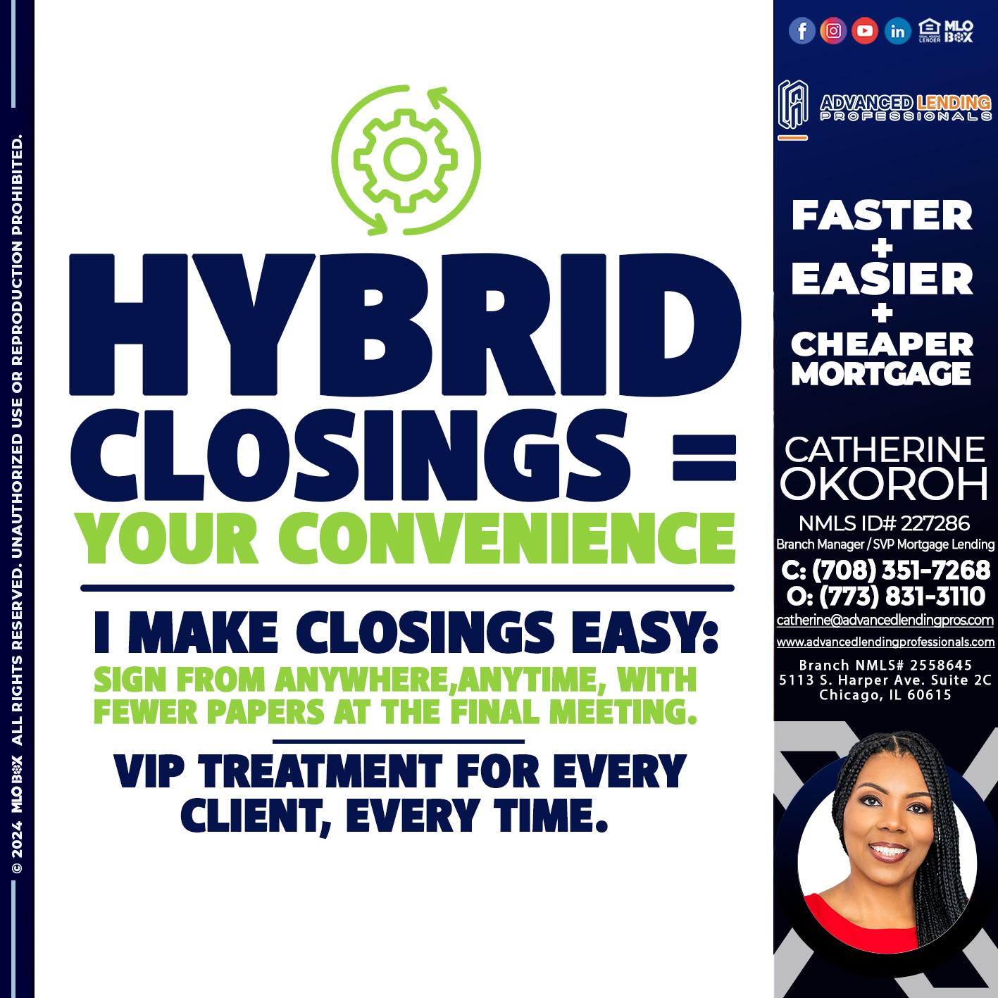 HYBRID CLOSINGS -  Advanced Lending Professionals -Branch Manager