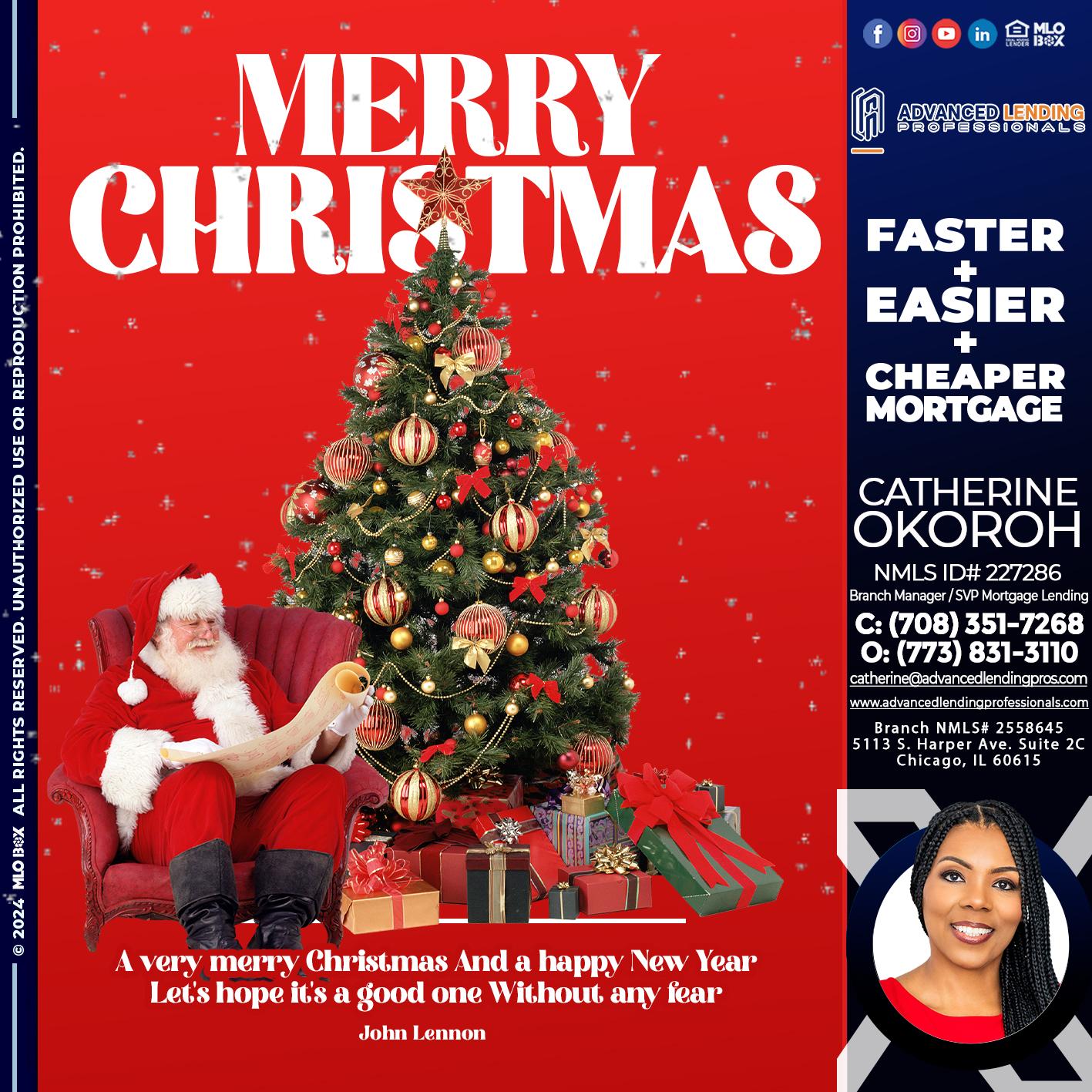 MERRY CHRISTMASS -  Advanced Lending Professionals -Branch Manager