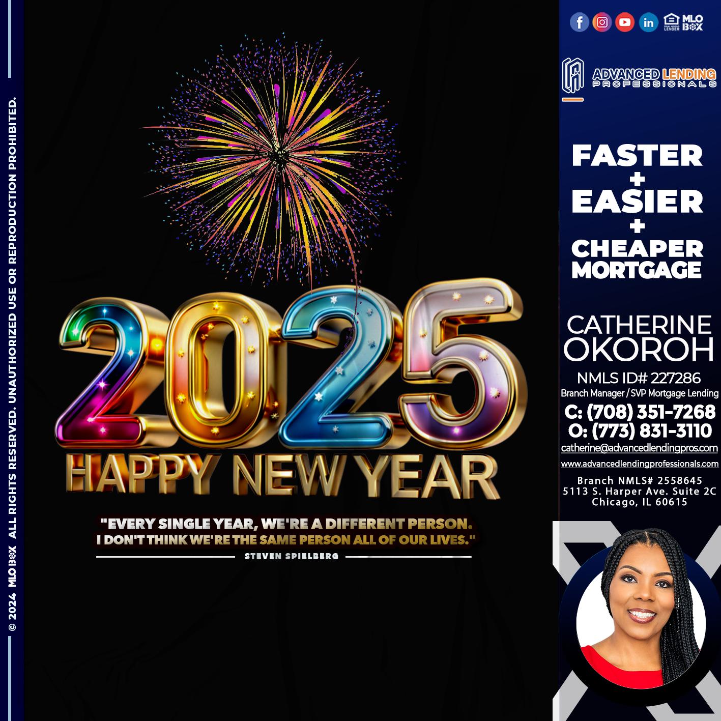 2025 HAPPY NEW YEAR -  Advanced Lending Professionals -Branch Manager