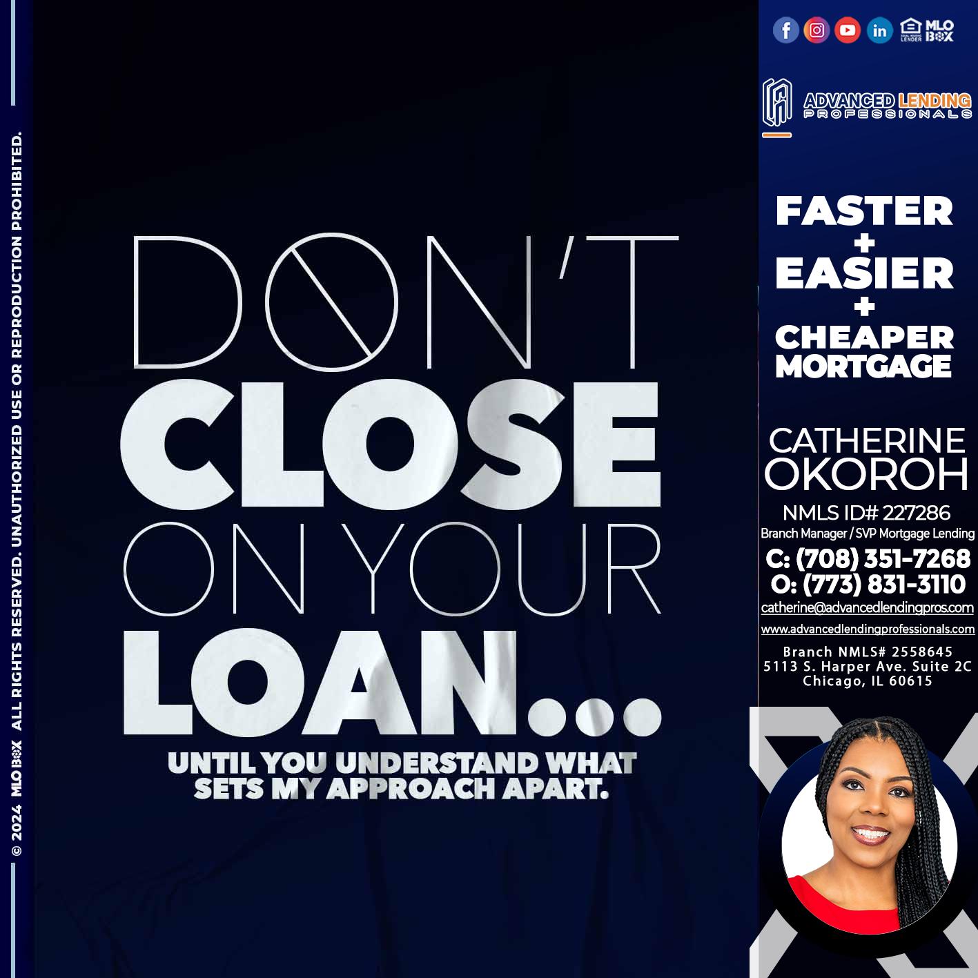 DONT CLOSE -  Advanced Lending Professionals -Branch Manager