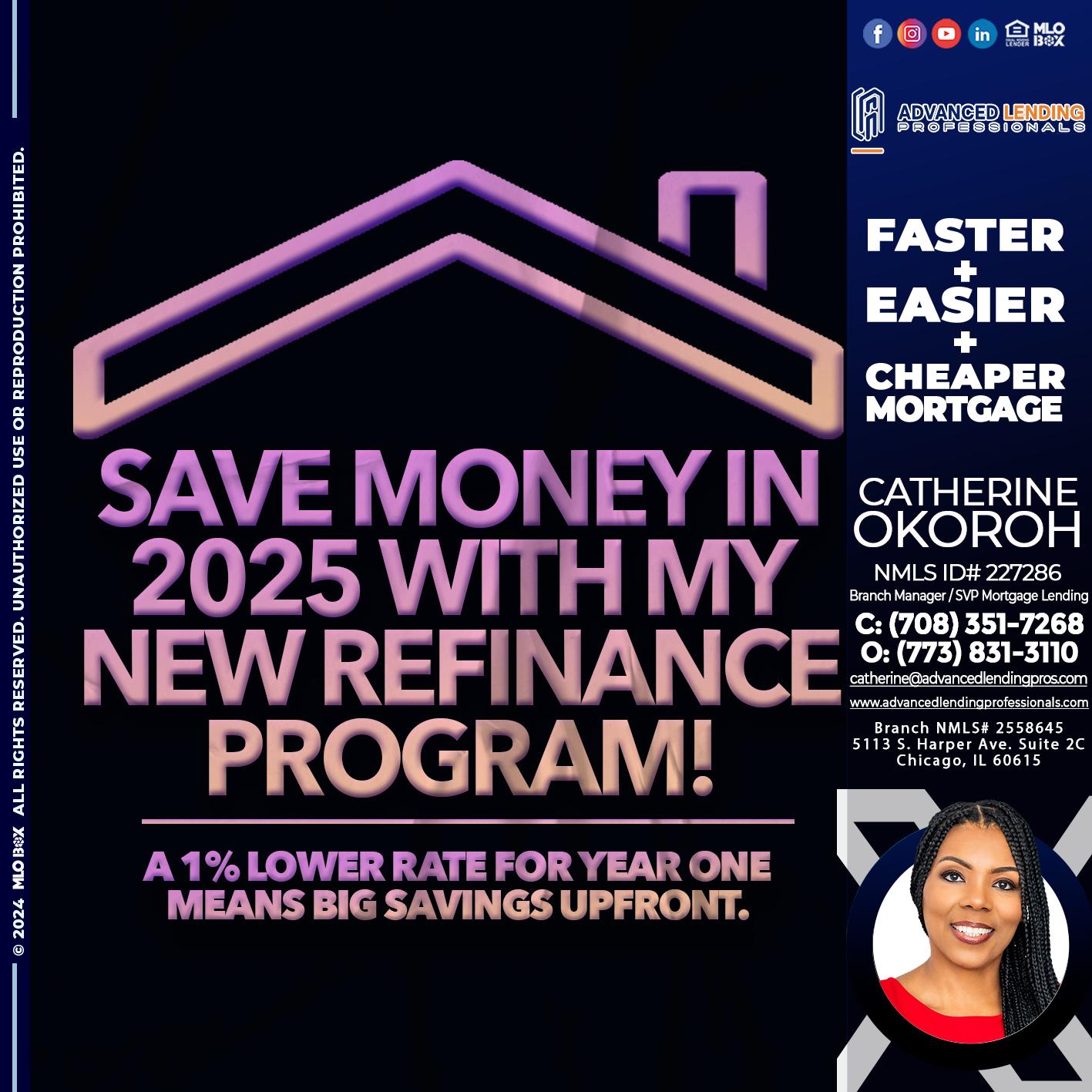 SAVE MONEY IN 2025 -  Advanced Lending Professionals -Branch Manager