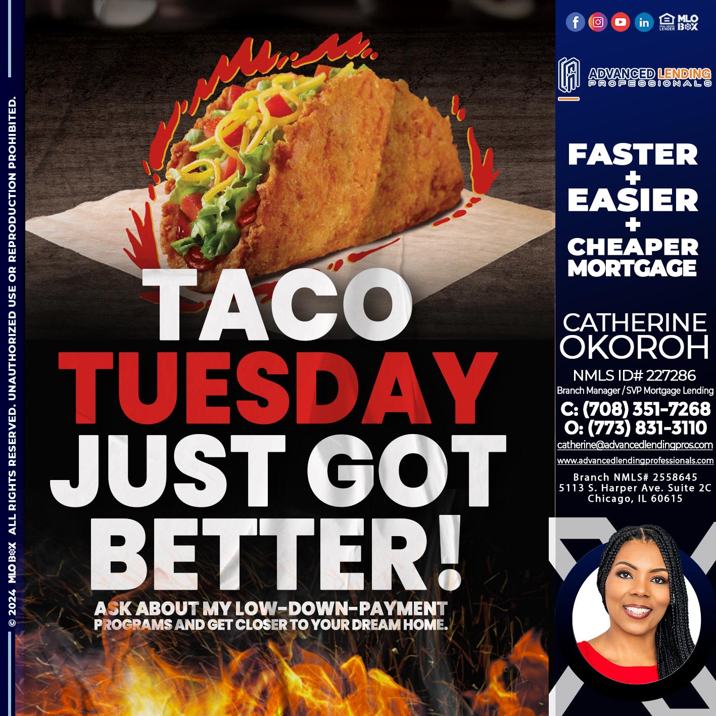 TACO TUESDAY -  Advanced Lending Professionals -Branch Manager