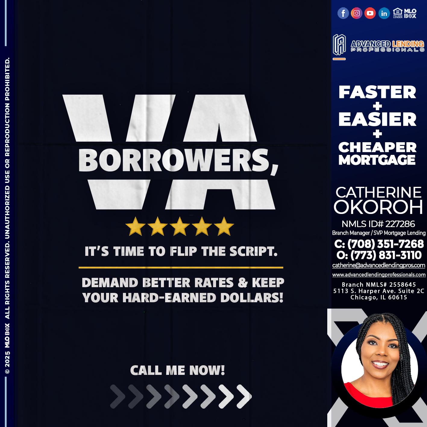 VA BORROWERS -  Advanced Lending Professionals -Branch Manager