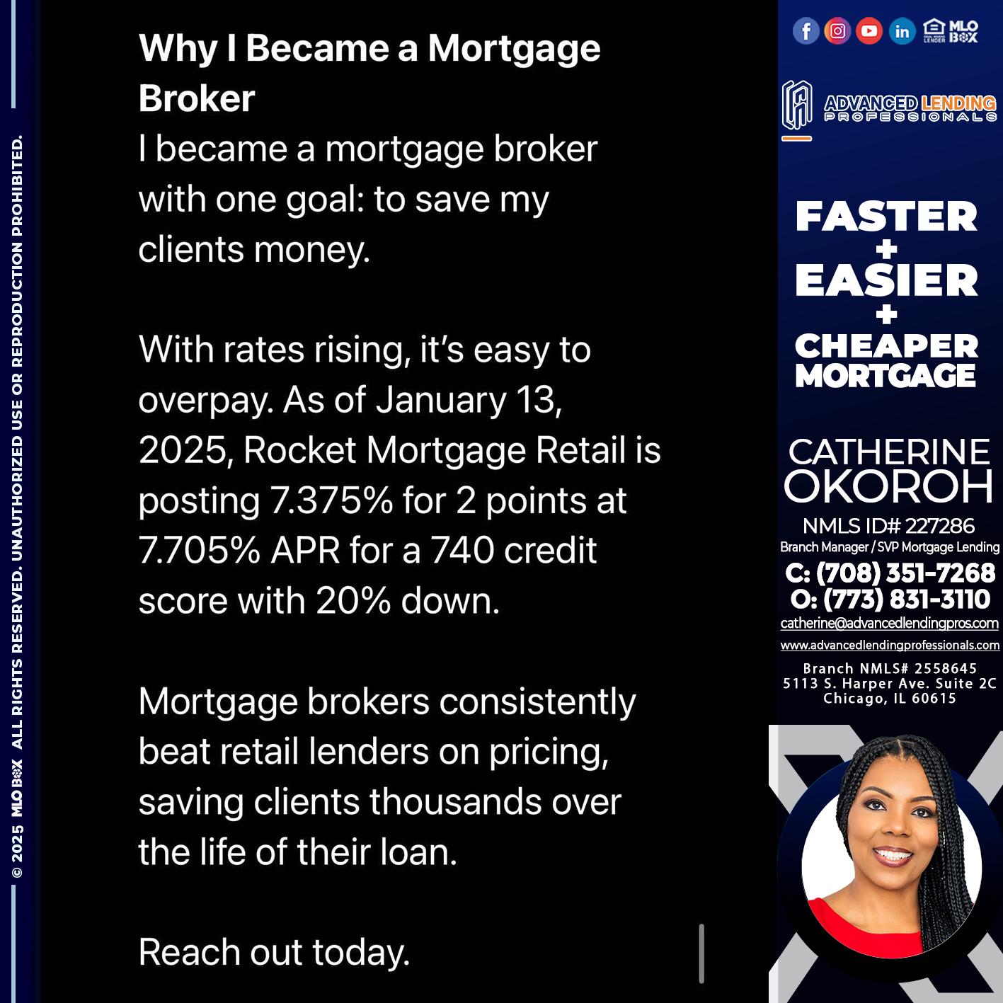 why i become -  Advanced Lending Professionals -Branch Manager
