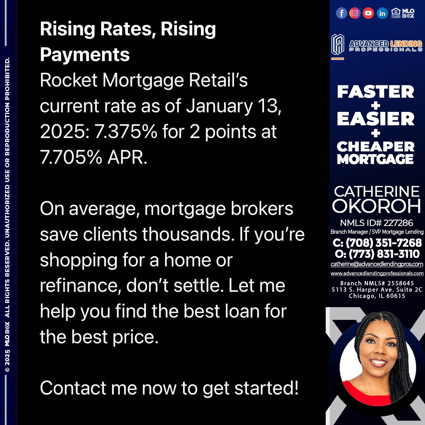 rising rates -  Advanced Lending Professionals -Branch Manager
