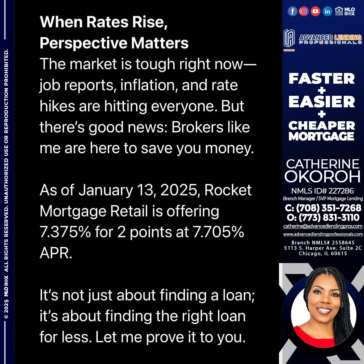 WHEN RATES RISE -  Advanced Lending Professionals -Branch Manager