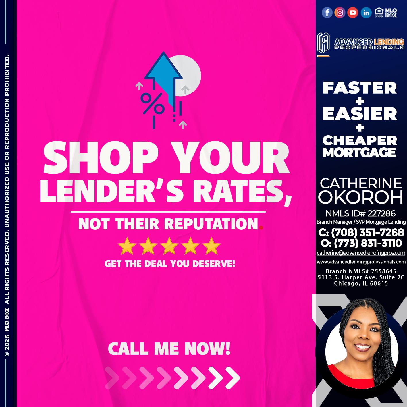 SHOP YOUR -  Advanced Lending Professionals -Branch Manager