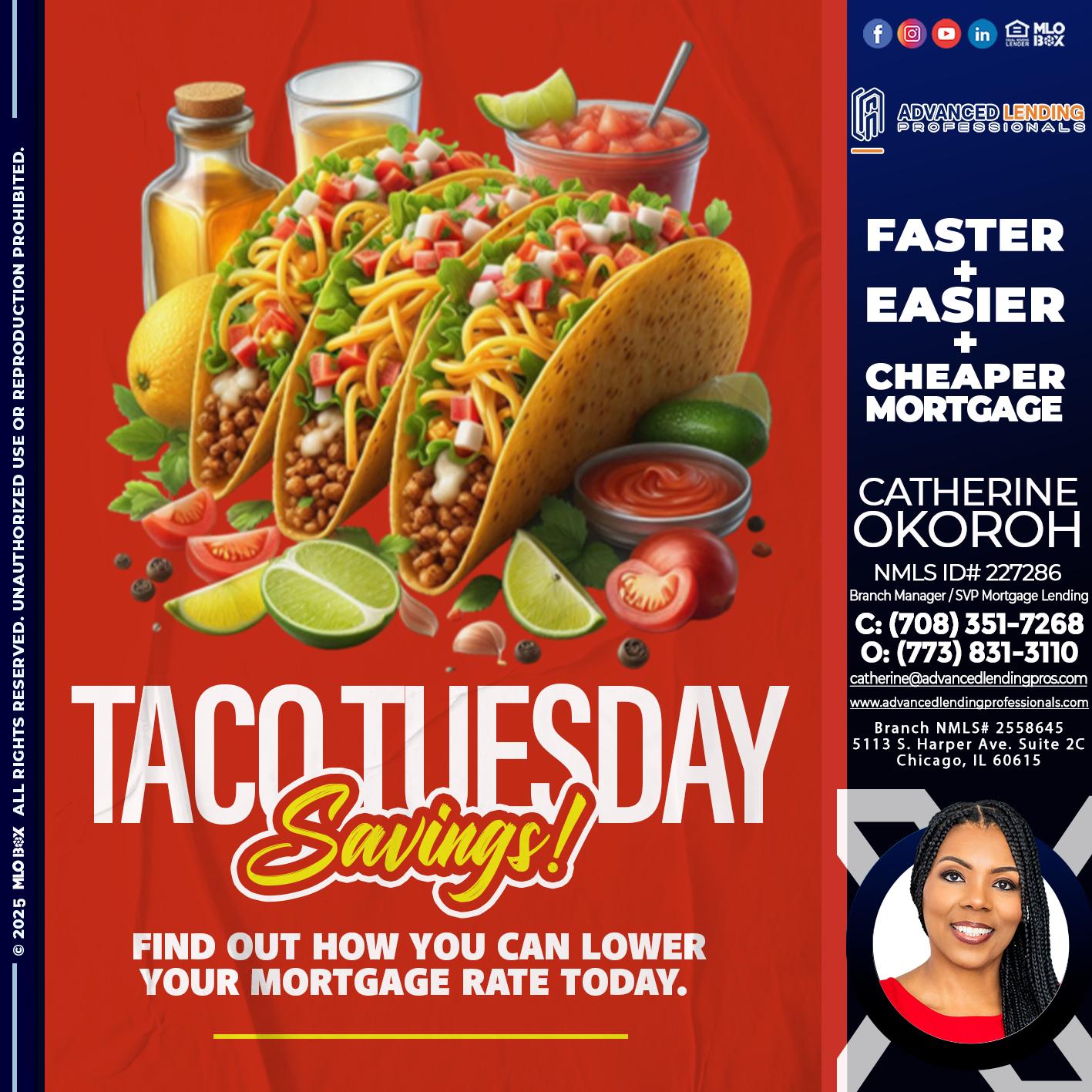 TACO TUESDAY -  Advanced Lending Professionals -Branch Manager