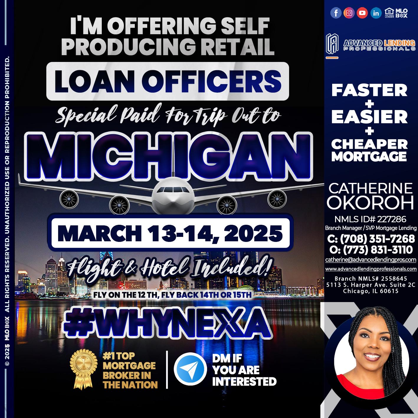 MICHIGAN TRIP -  Advanced Lending Professionals -Branch Manager
