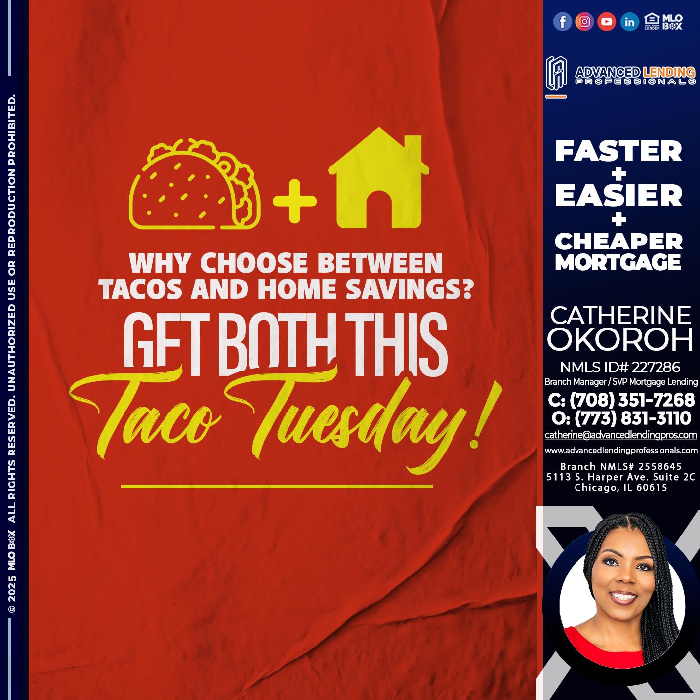 TACO TUESDAY -  Advanced Lending Professionals -Branch Manager