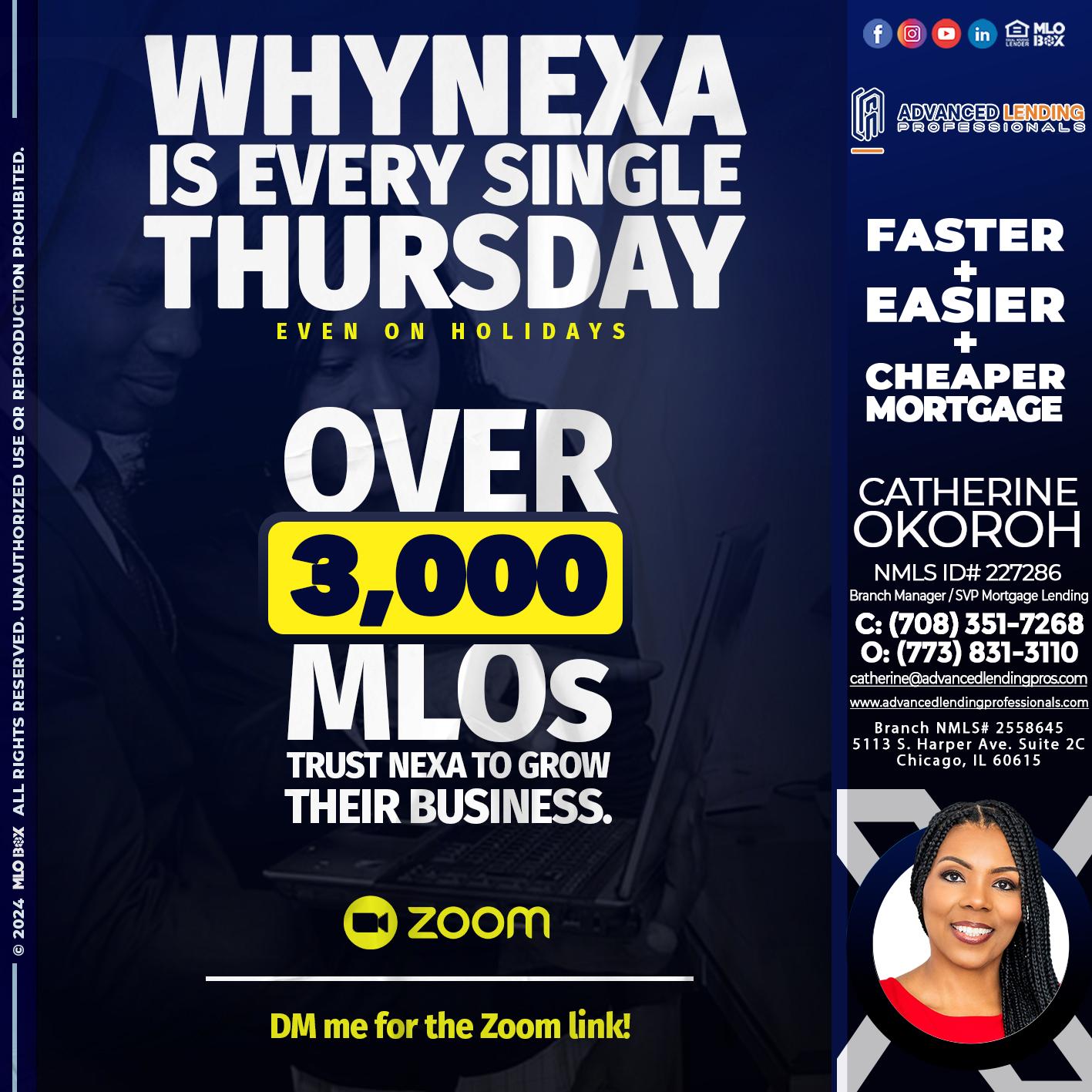 why NEXA -  Advanced Lending Professionals -Branch Manager