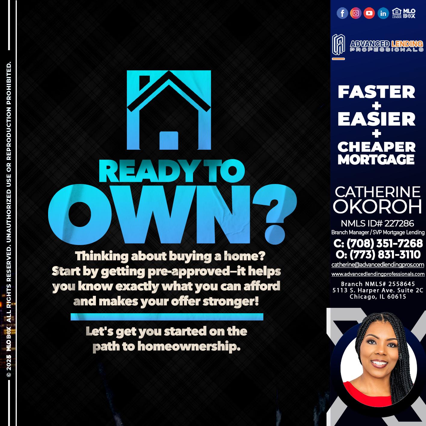 READY TO OWN -  Advanced Lending Professionals -Branch Manager