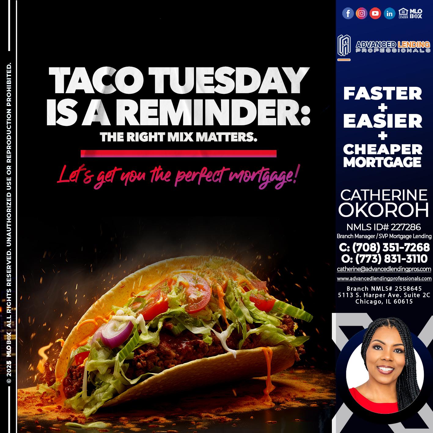 TACO TUESDAY -  Advanced Lending Professionals -Branch Manager