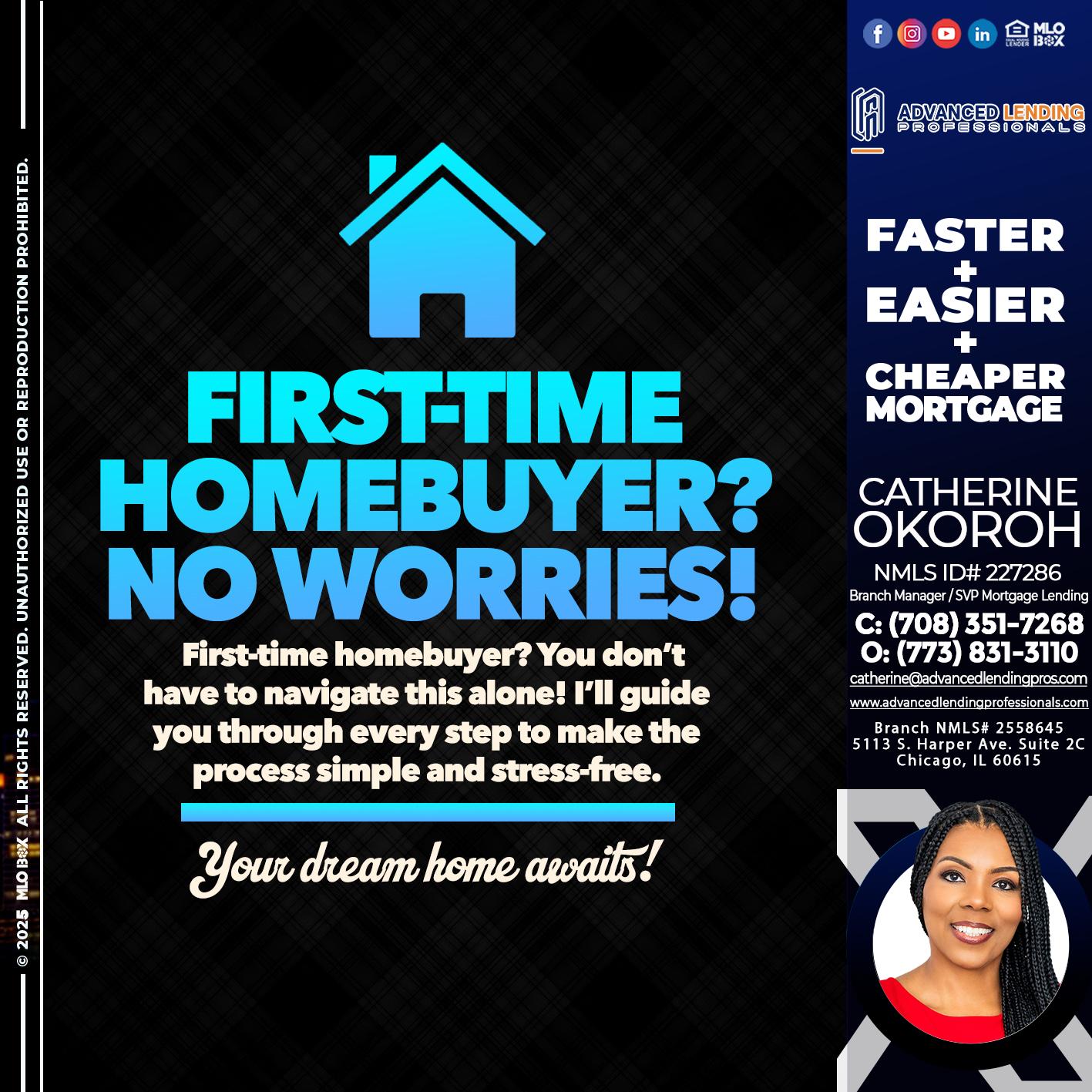 FIRST TIME HOME BUYER -  Advanced Lending Professionals -Branch Manager