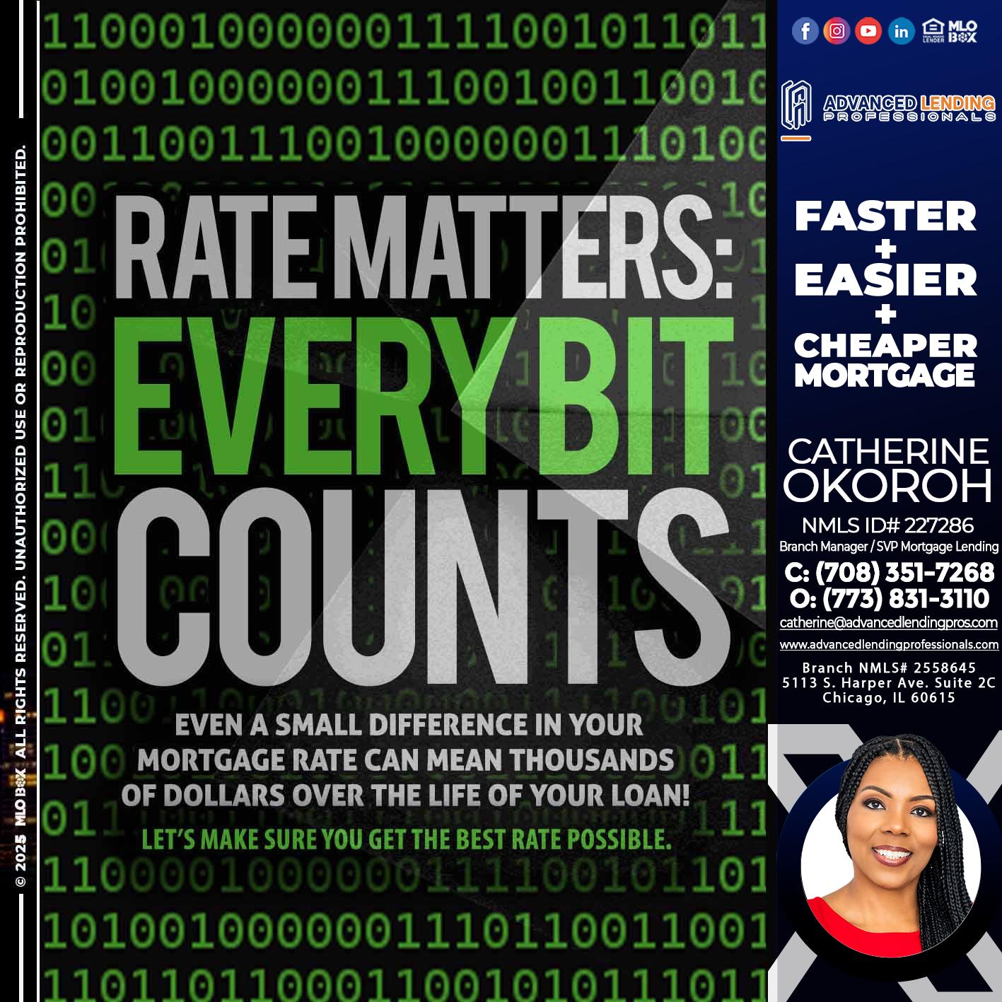 RATES MATTERS -  Advanced Lending Professionals -Branch Manager