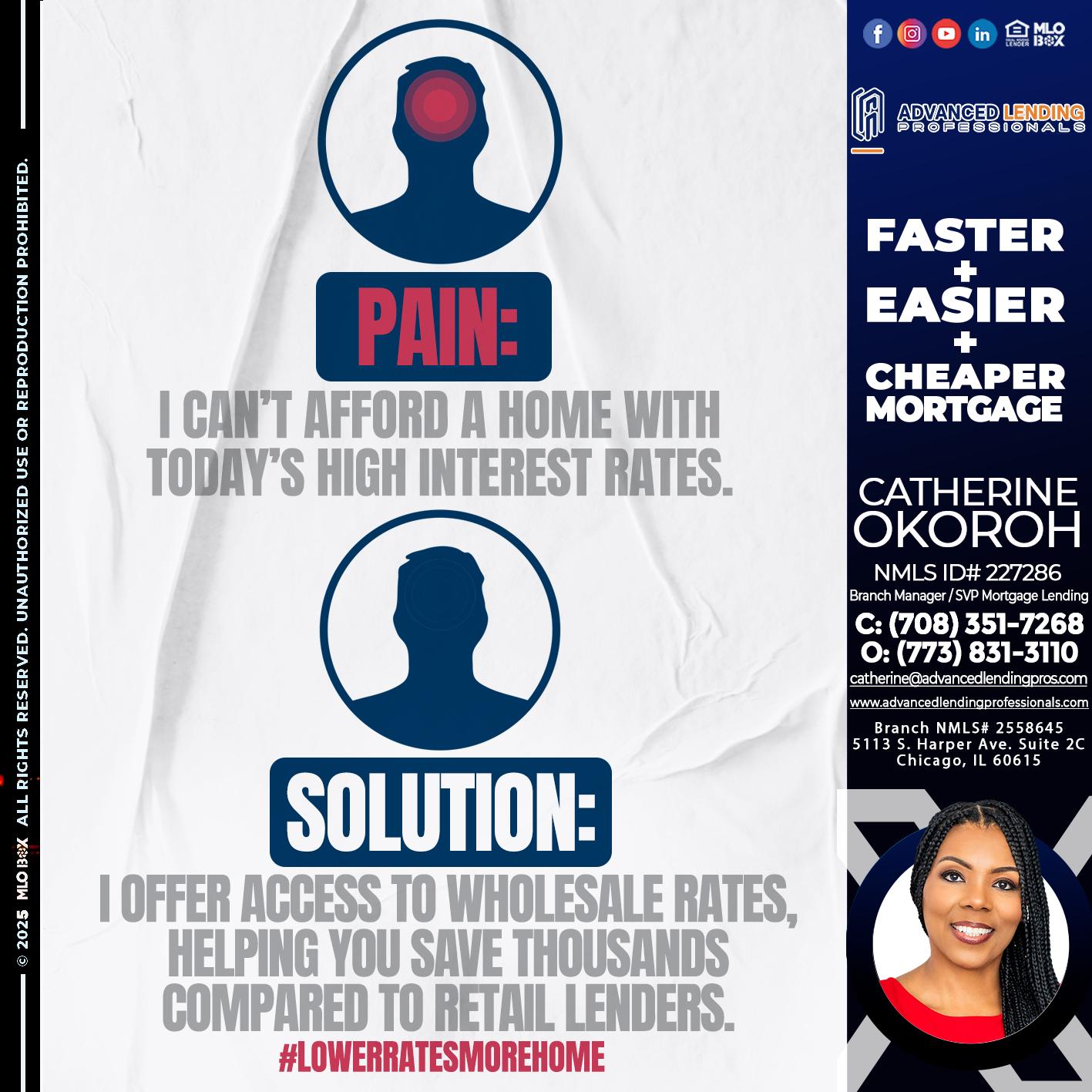 PAIN-SOLUTION -  Advanced Lending Professionals -Branch Manager