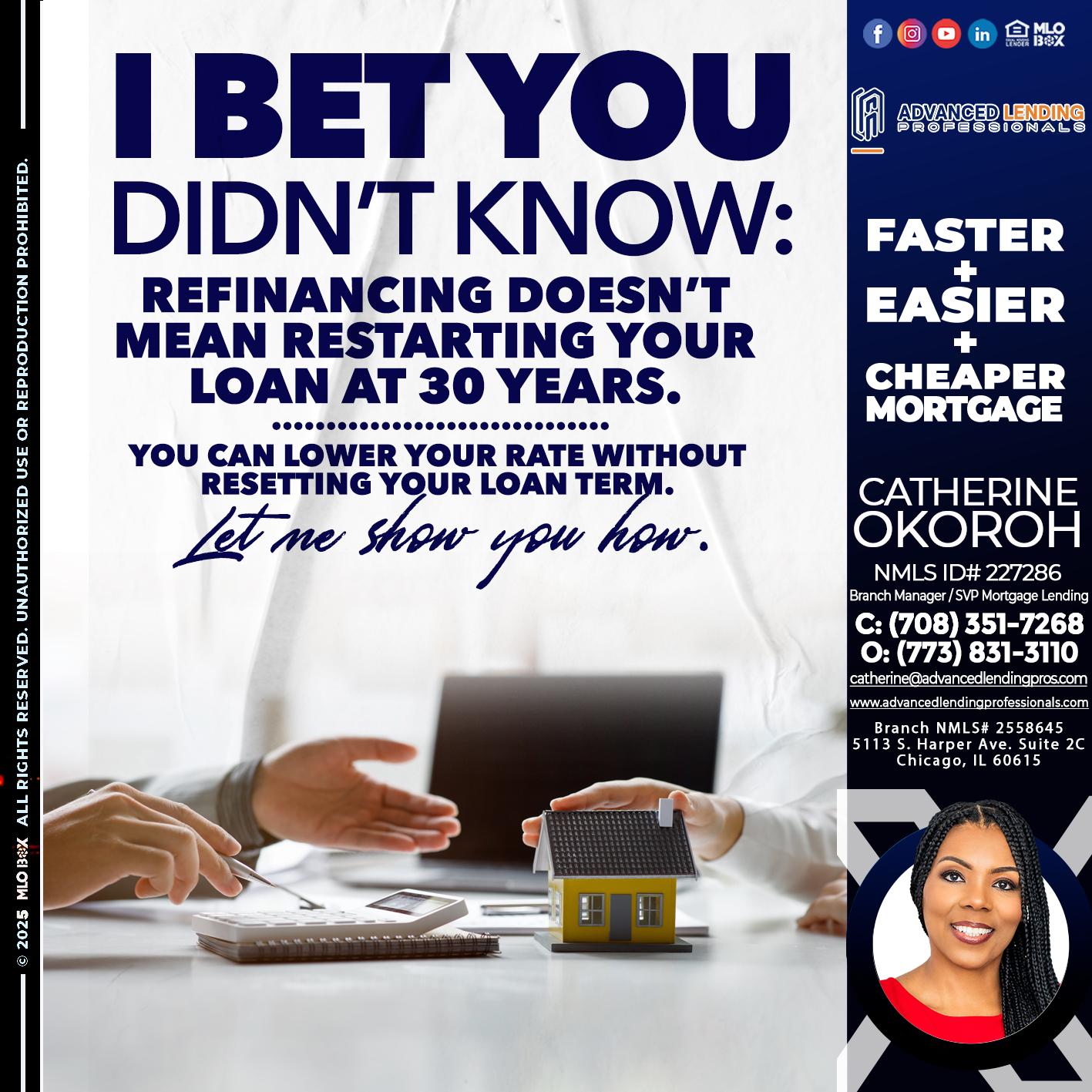 I BET YOU -  Advanced Lending Professionals -Branch Manager