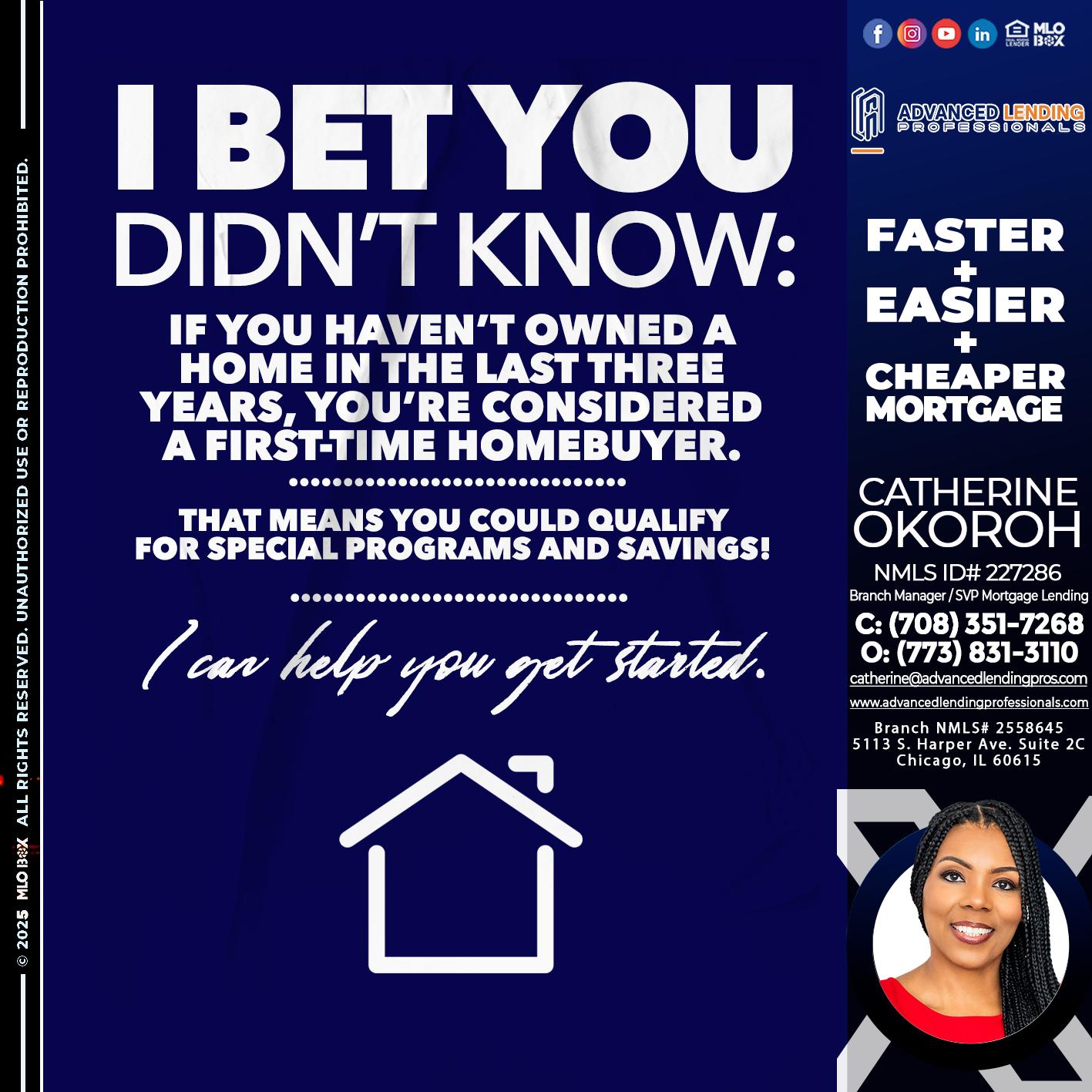 I BET YOU KNOW -  Advanced Lending Professionals -Branch Manager