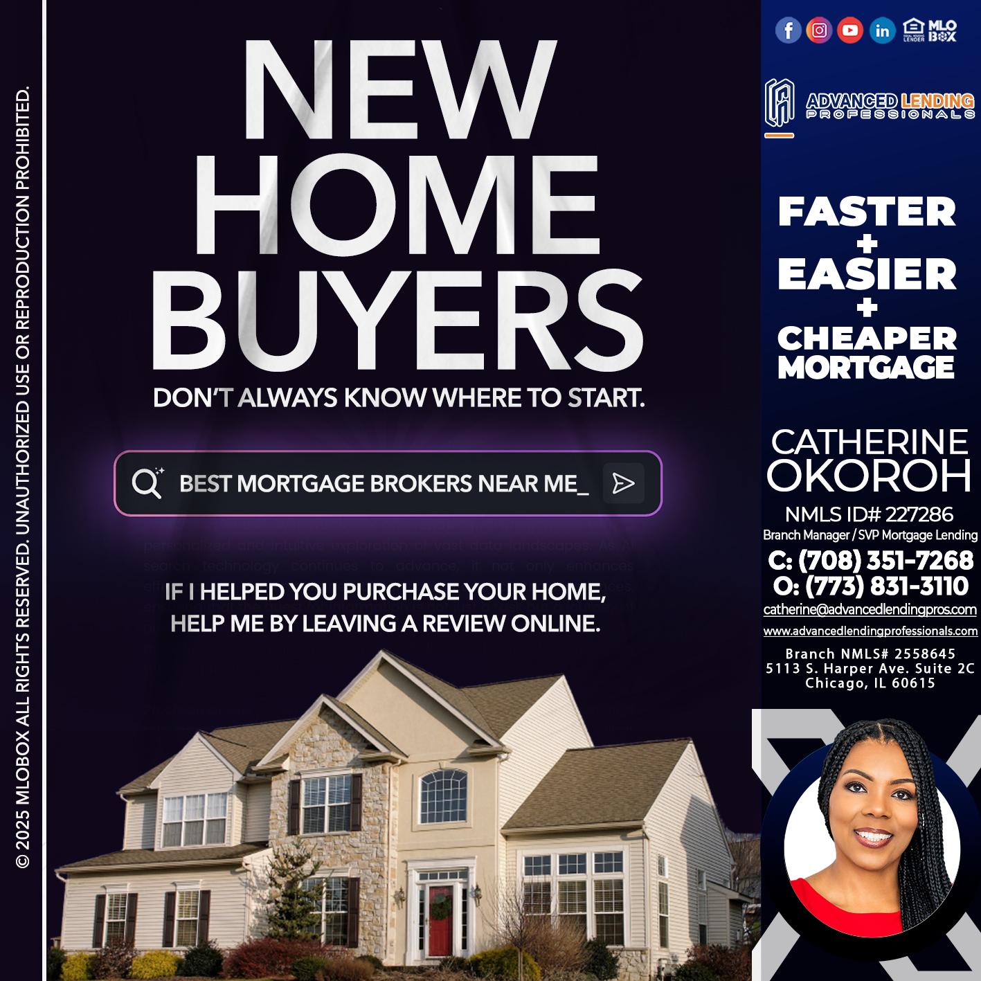 NEW HOME BUYERS -  Advanced Lending Professionals -Branch Manager