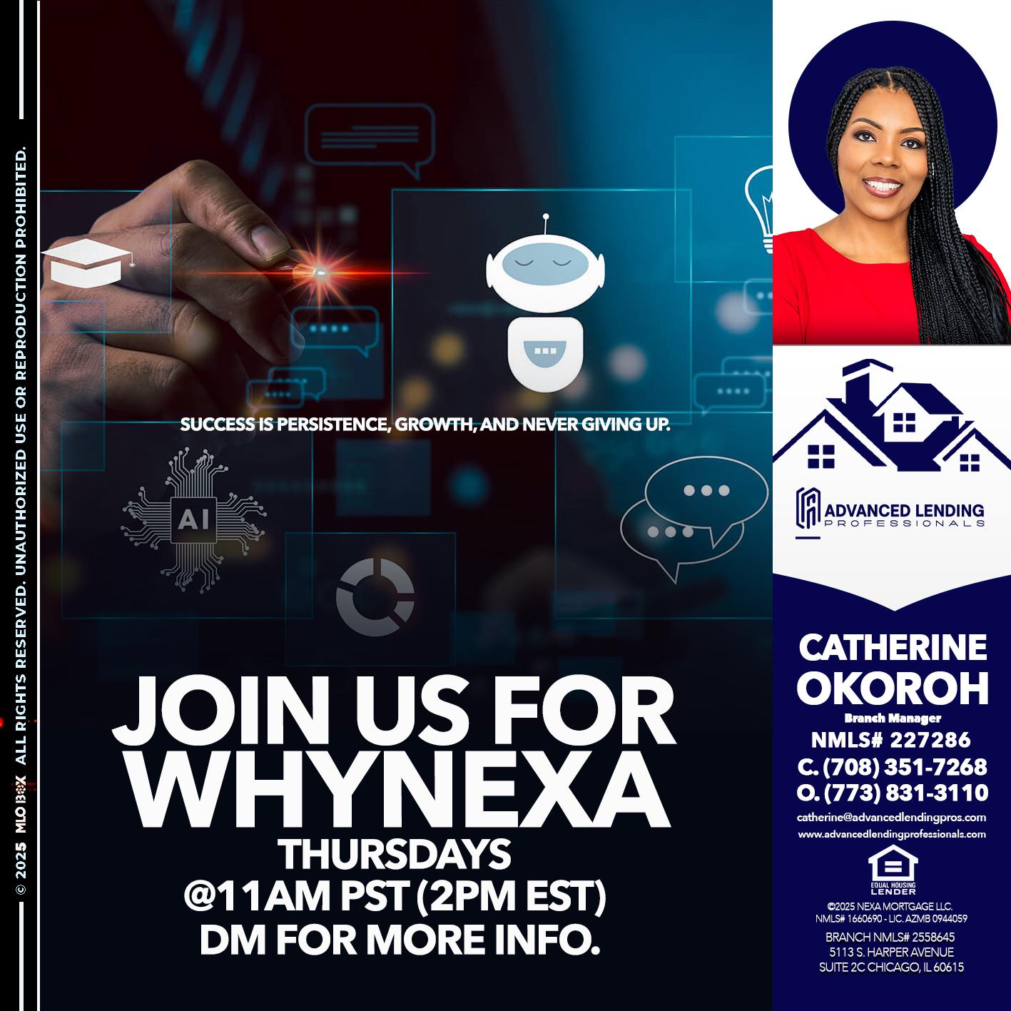 JOIN US FOR WHY NEXA -  Advanced Lending Professionals -Branch Manager