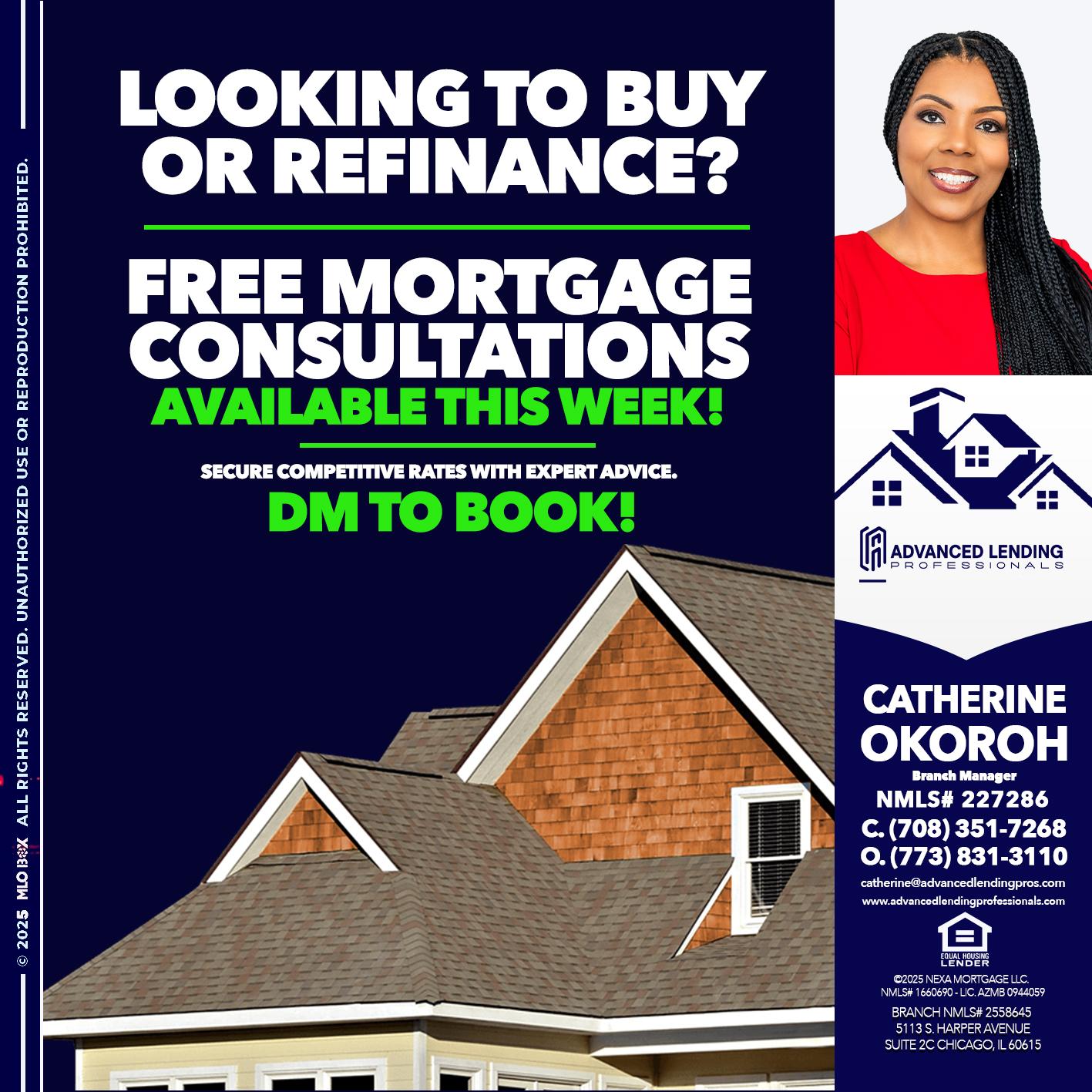 LOOKING TO BUY OR REFINANCE -  Advanced Lending Professionals -Branch Manager