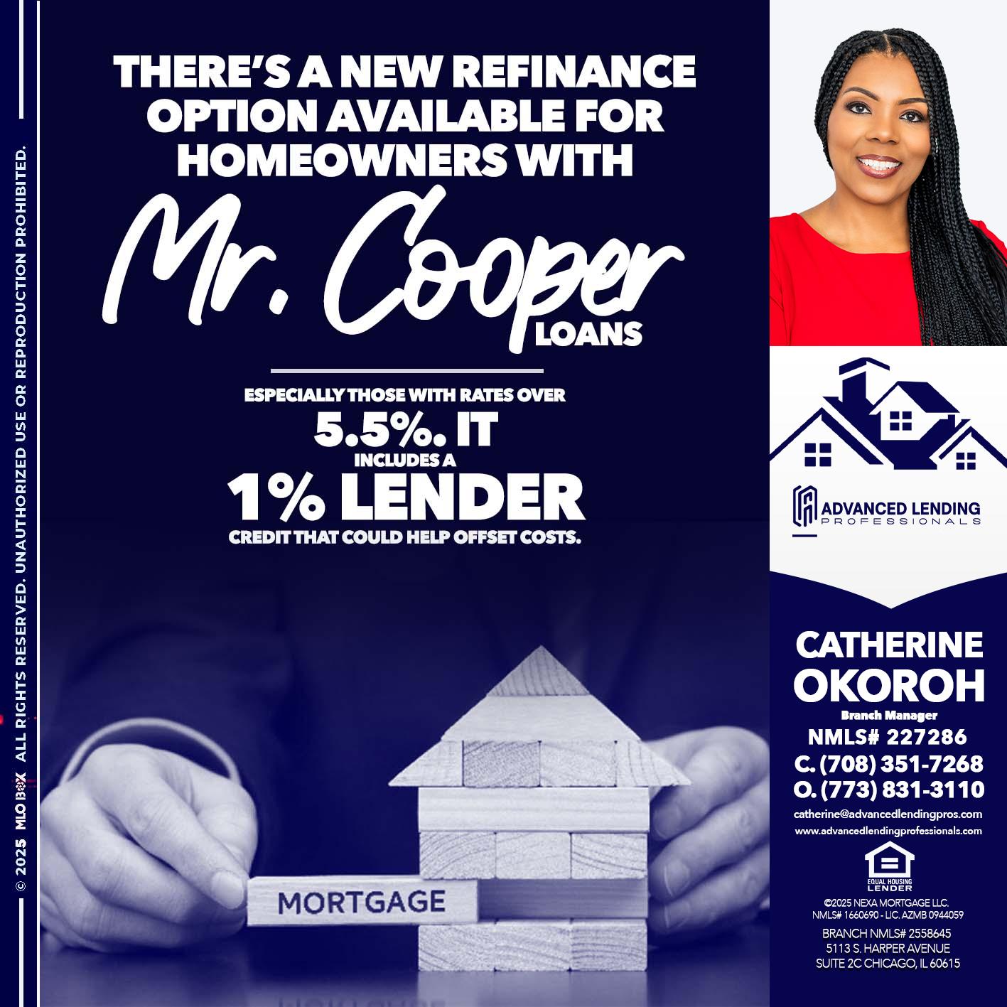 Mr. Cooper loans -  Advanced Lending Professionals -Branch Manager