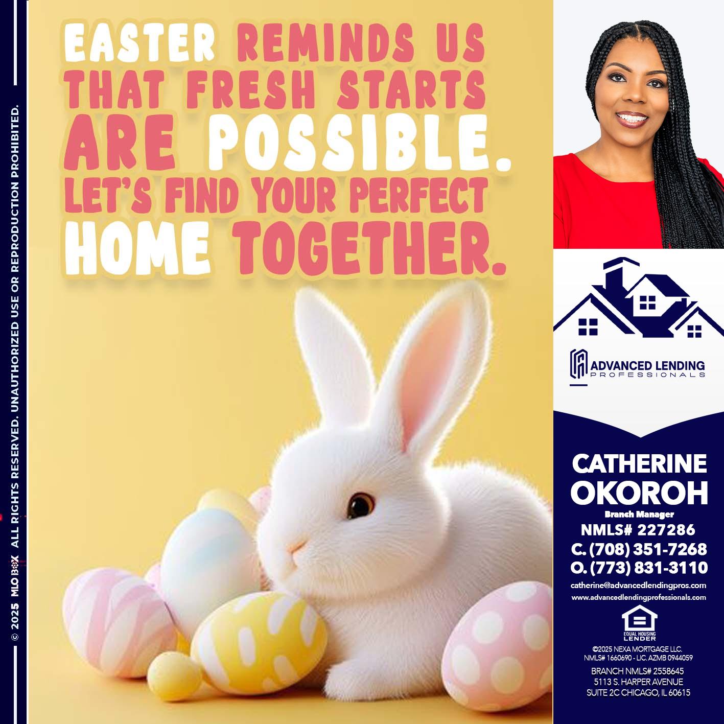 EASTER REMIND US -  Advanced Lending Professionals -Branch Manager