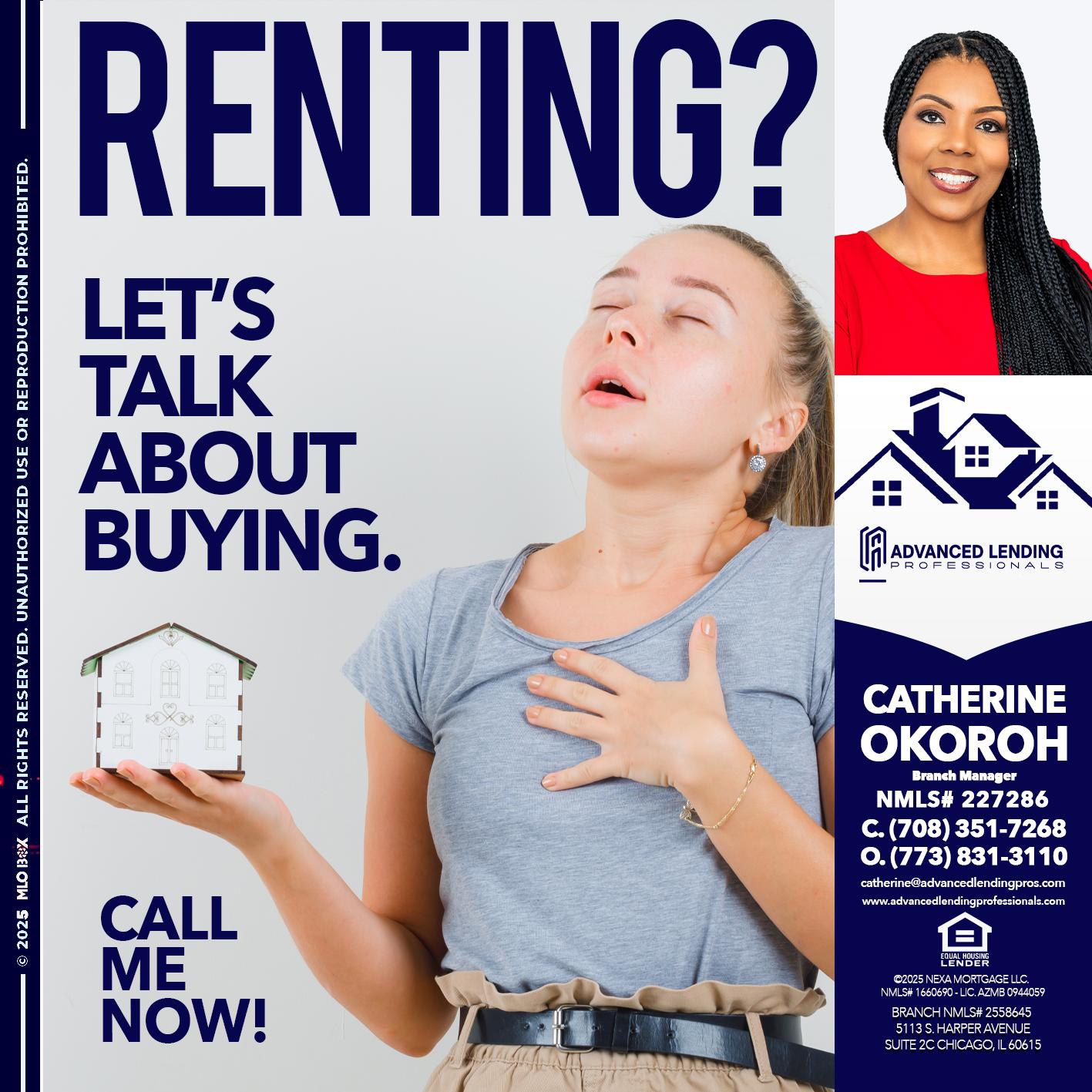RENTING? -  Advanced Lending Professionals -Branch Manager