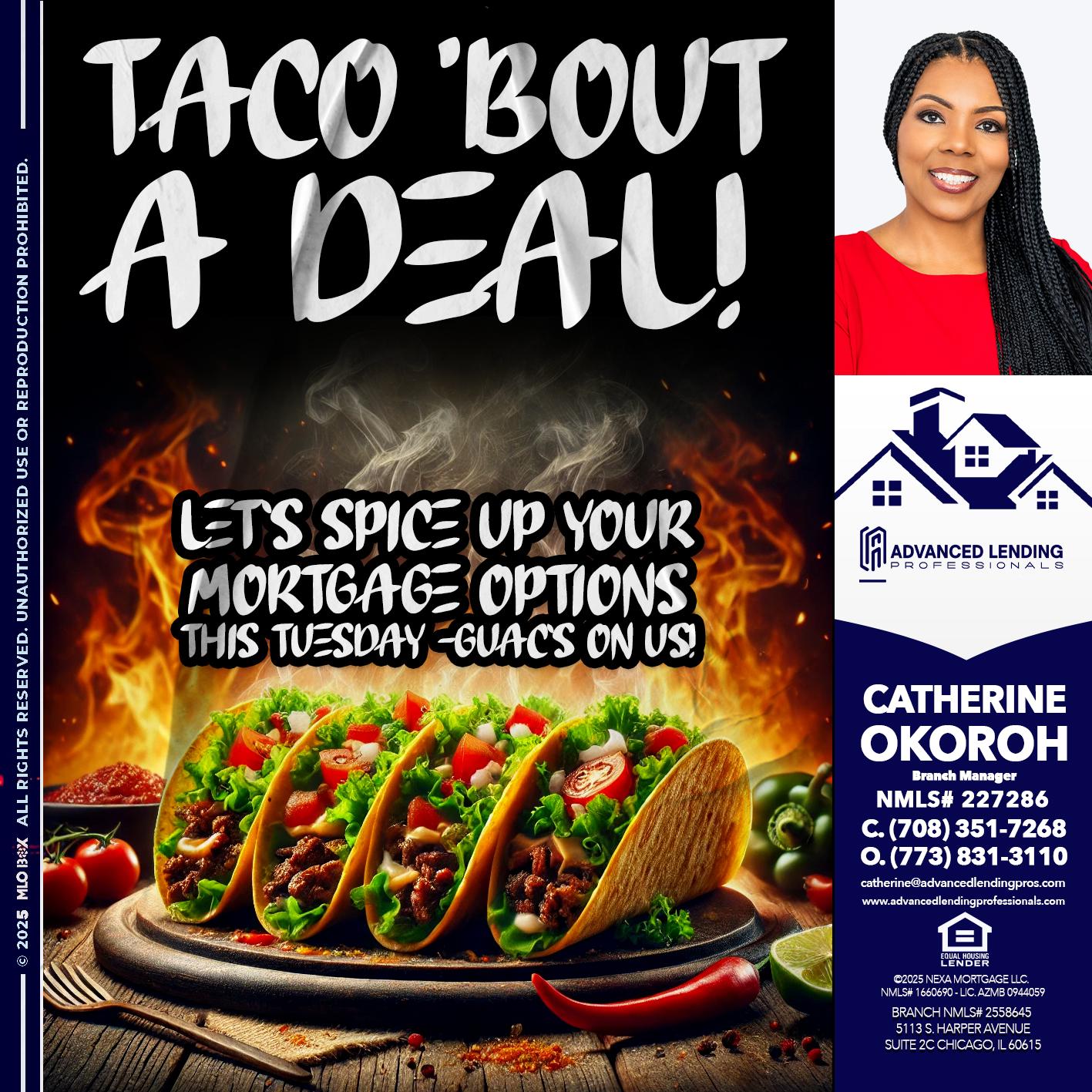 TACO BOUT -  Advanced Lending Professionals -Branch Manager