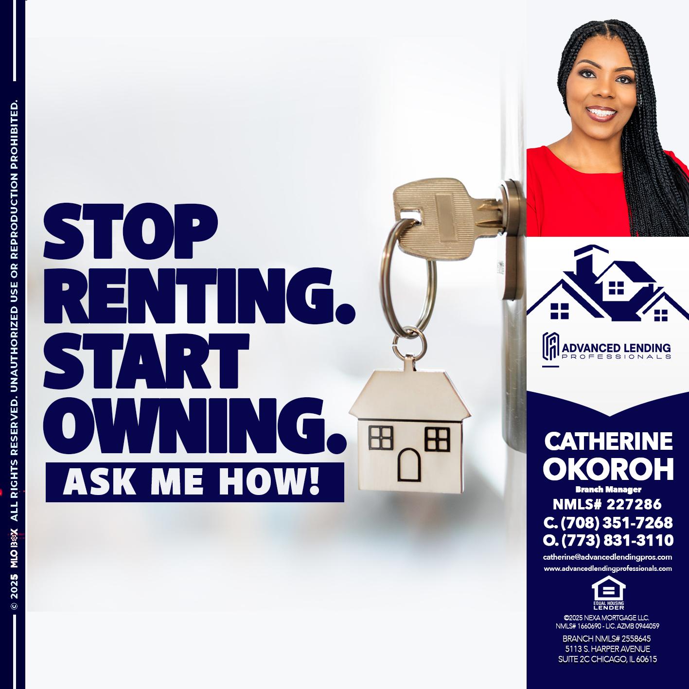 STOP RENTING -  Advanced Lending Professionals -Branch Manager