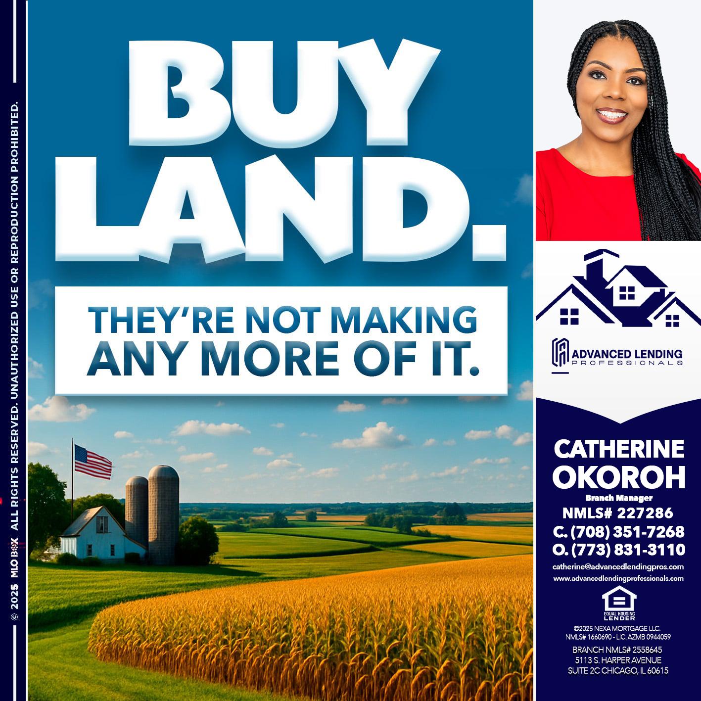BUY LAND -  Advanced Lending Professionals -Branch Manager