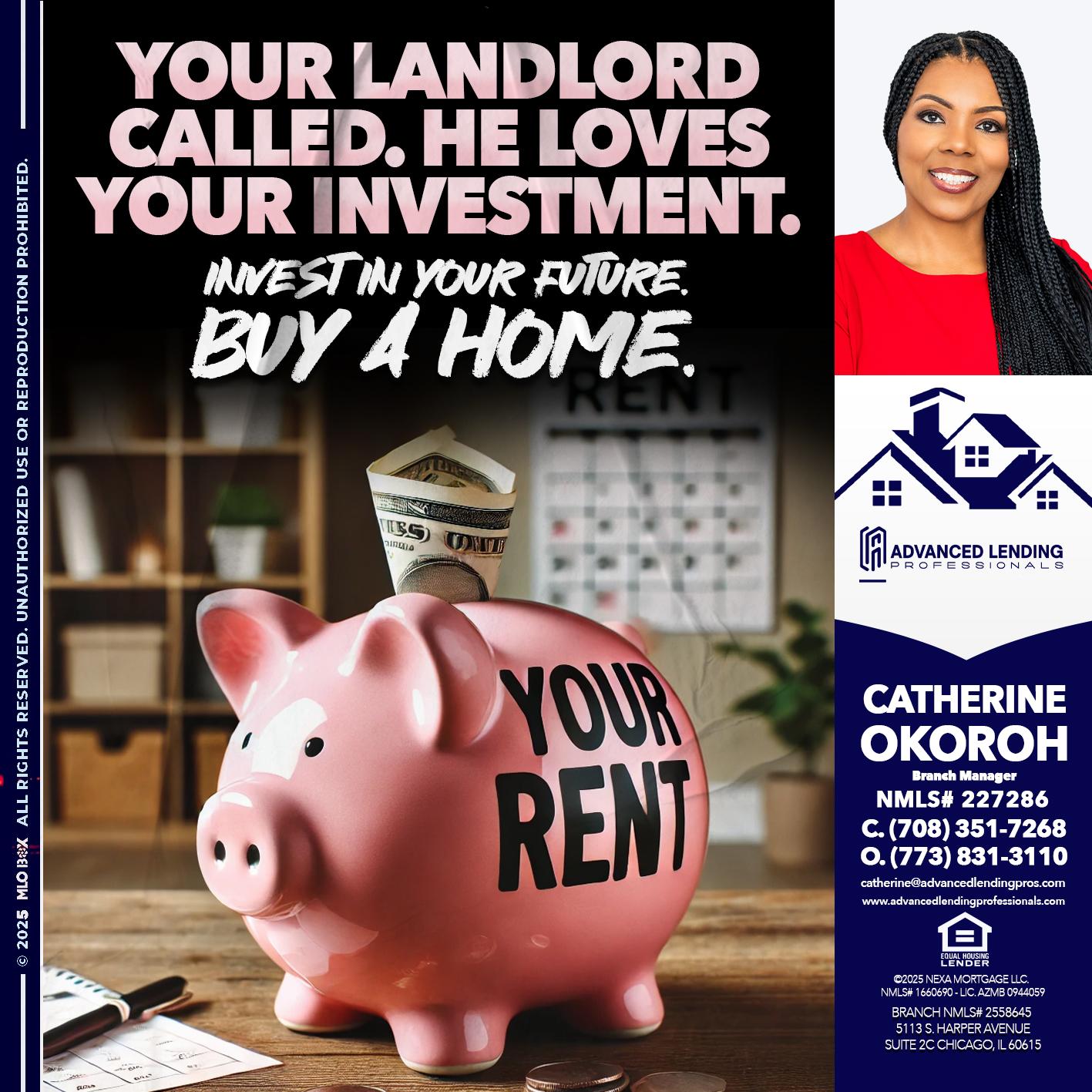 YOUR LANDLORD CALLED. -  Advanced Lending Professionals -Branch Manager