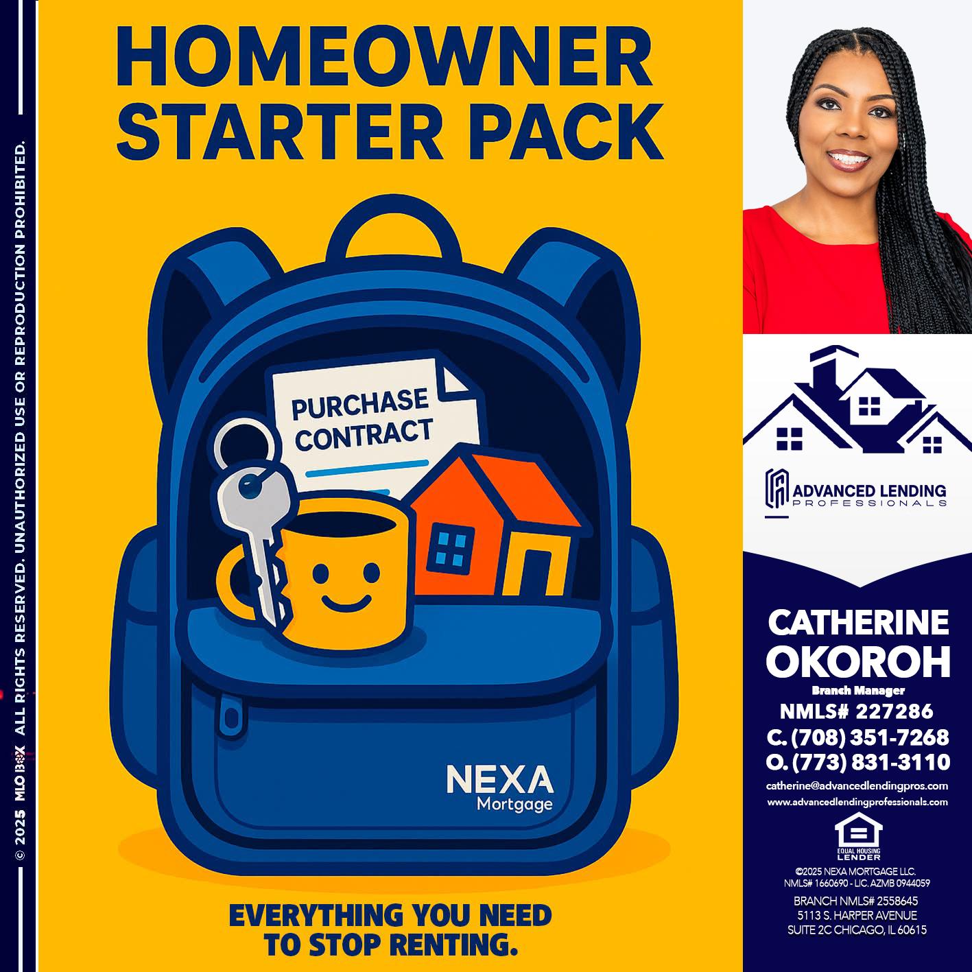 NEED A HOMEOWNER PACK.. -  Advanced Lending Professionals -Branch Manager