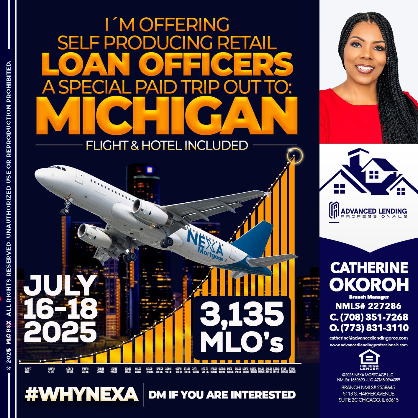 MICHIGAN TRIP -  Advanced Lending Professionals -Branch Manager