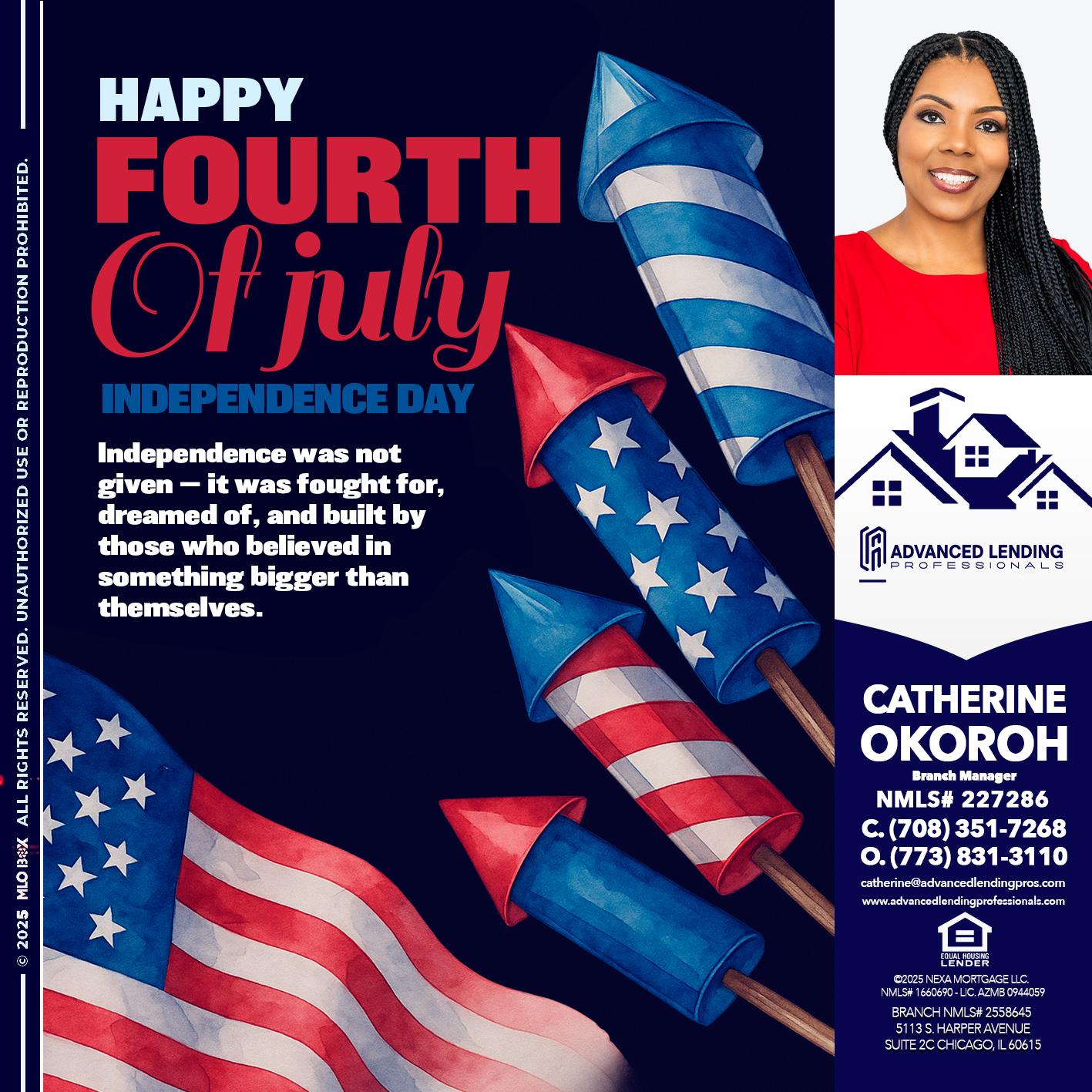 happy fourth -  Advanced Lending Professionals -Branch Manager