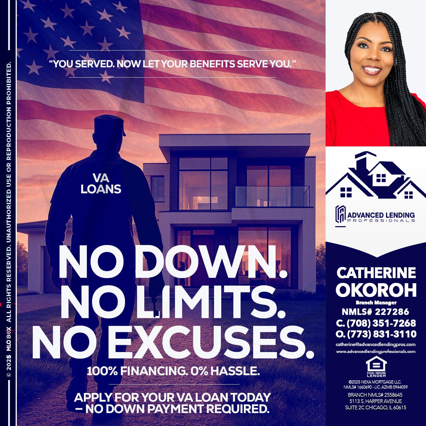 NO DOWN. NO LIMIT. -  Advanced Lending Professionals -Branch Manager