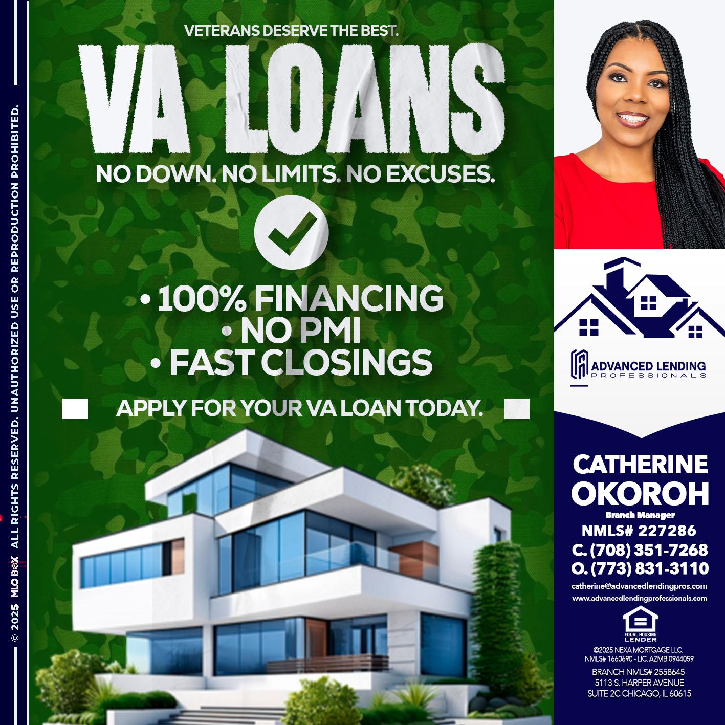 VA LOANS -  Advanced Lending Professionals -Branch Manager