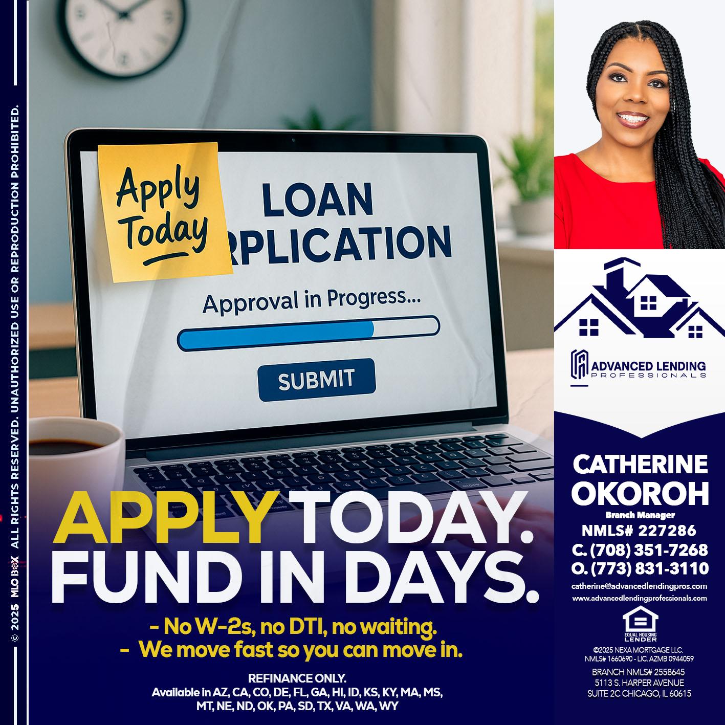 APPLY TODAY -  Advanced Lending Professionals -Branch Manager