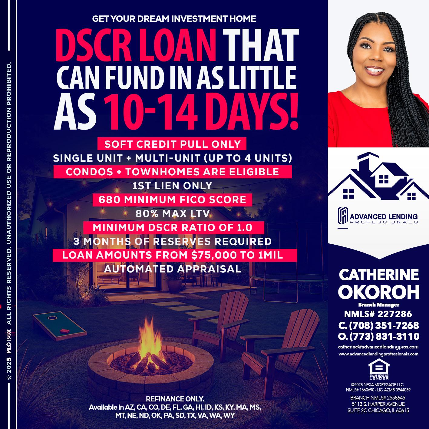 DSCR LOAN -  Advanced Lending Professionals -Branch Manager