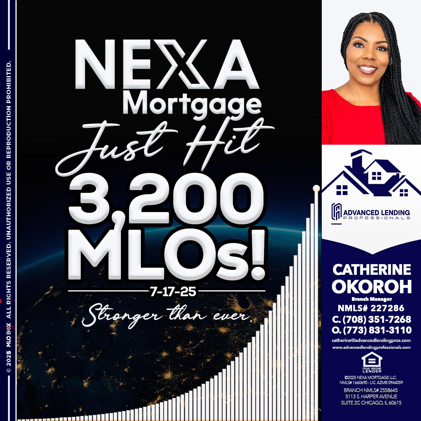 3200 MLOs -  Advanced Lending Professionals -Branch Manager