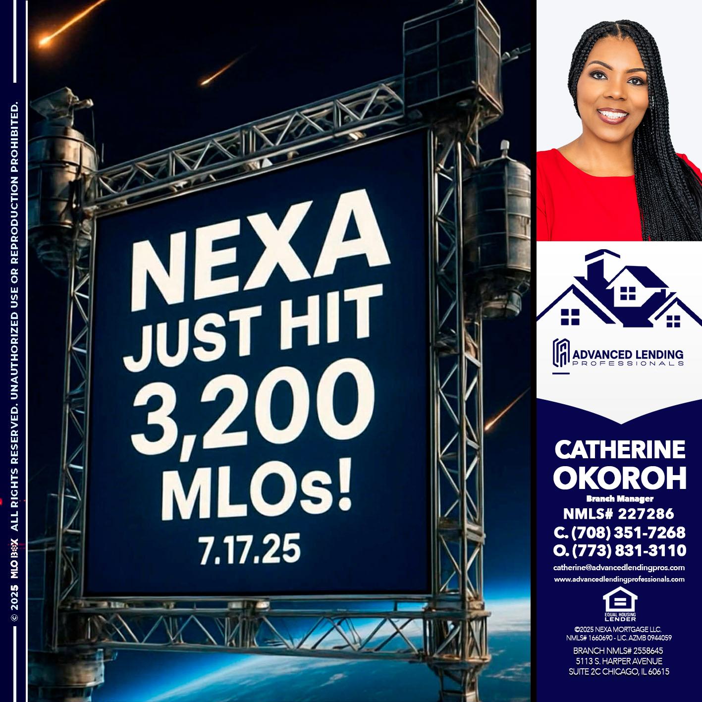 NEXA JUST HIT 3,200 -  Advanced Lending Professionals -Branch Manager