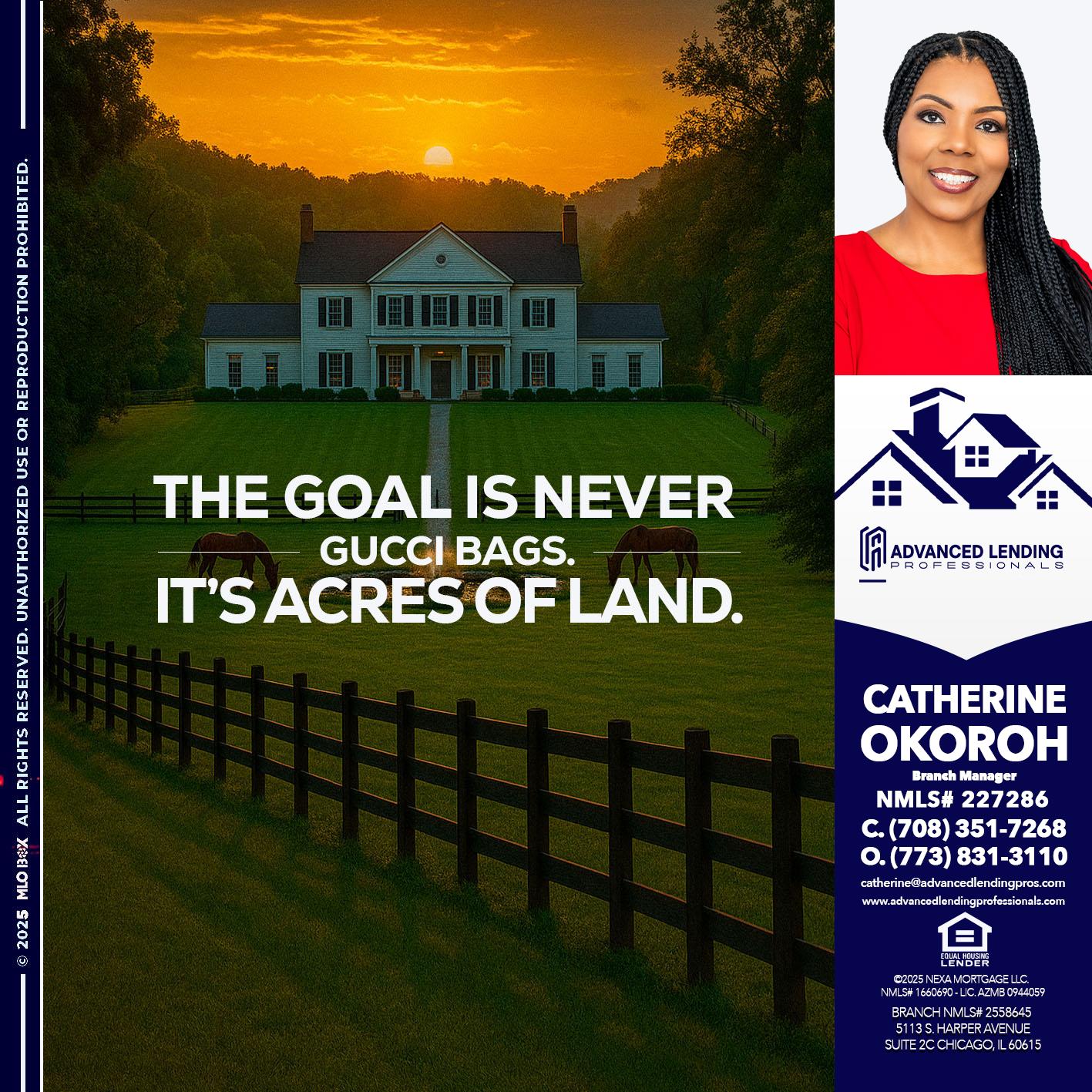 THE GOAL IS NEVER -  Advanced Lending Professionals -Branch Manager